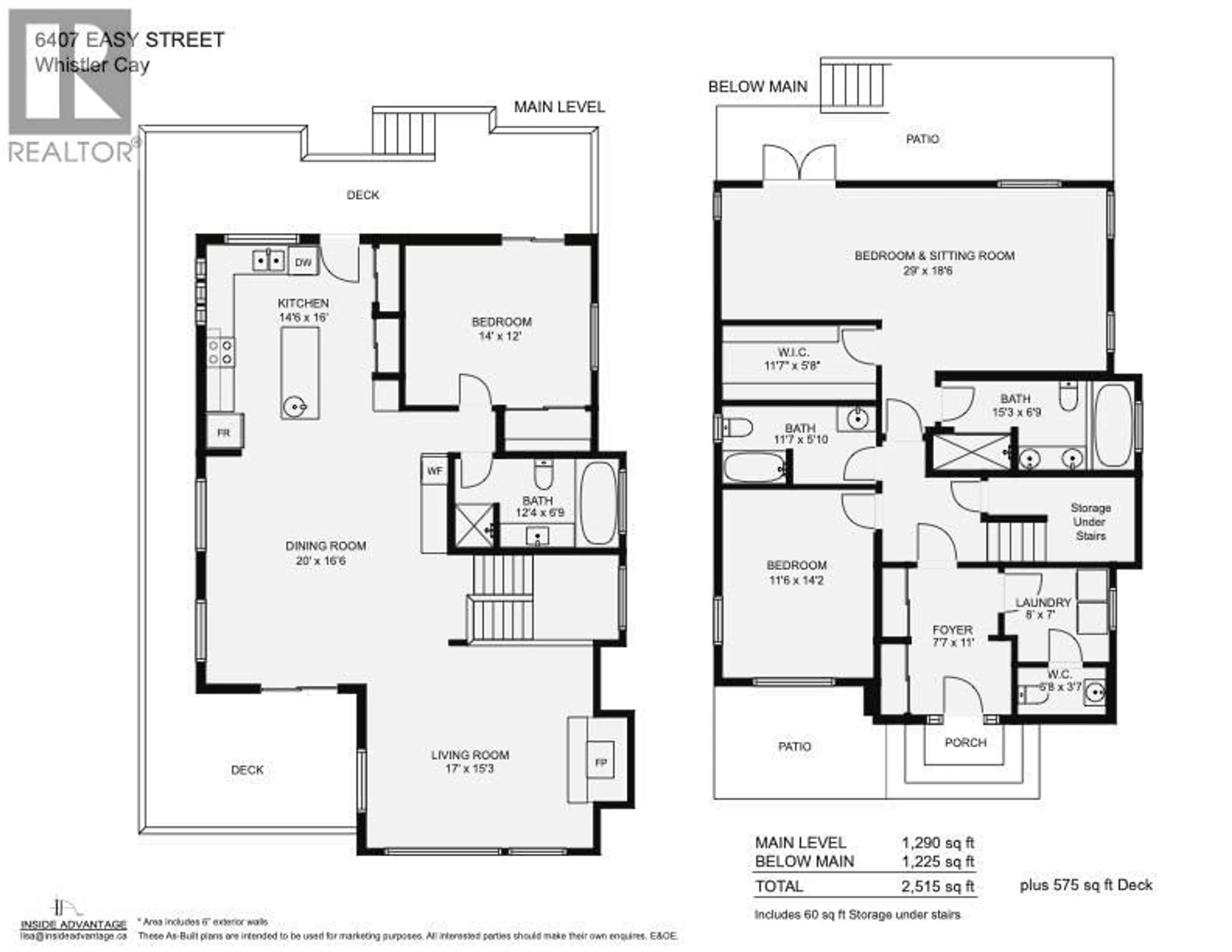 Floor plan for 6407 EASY STREET, Whistler British Columbia V8E0C5