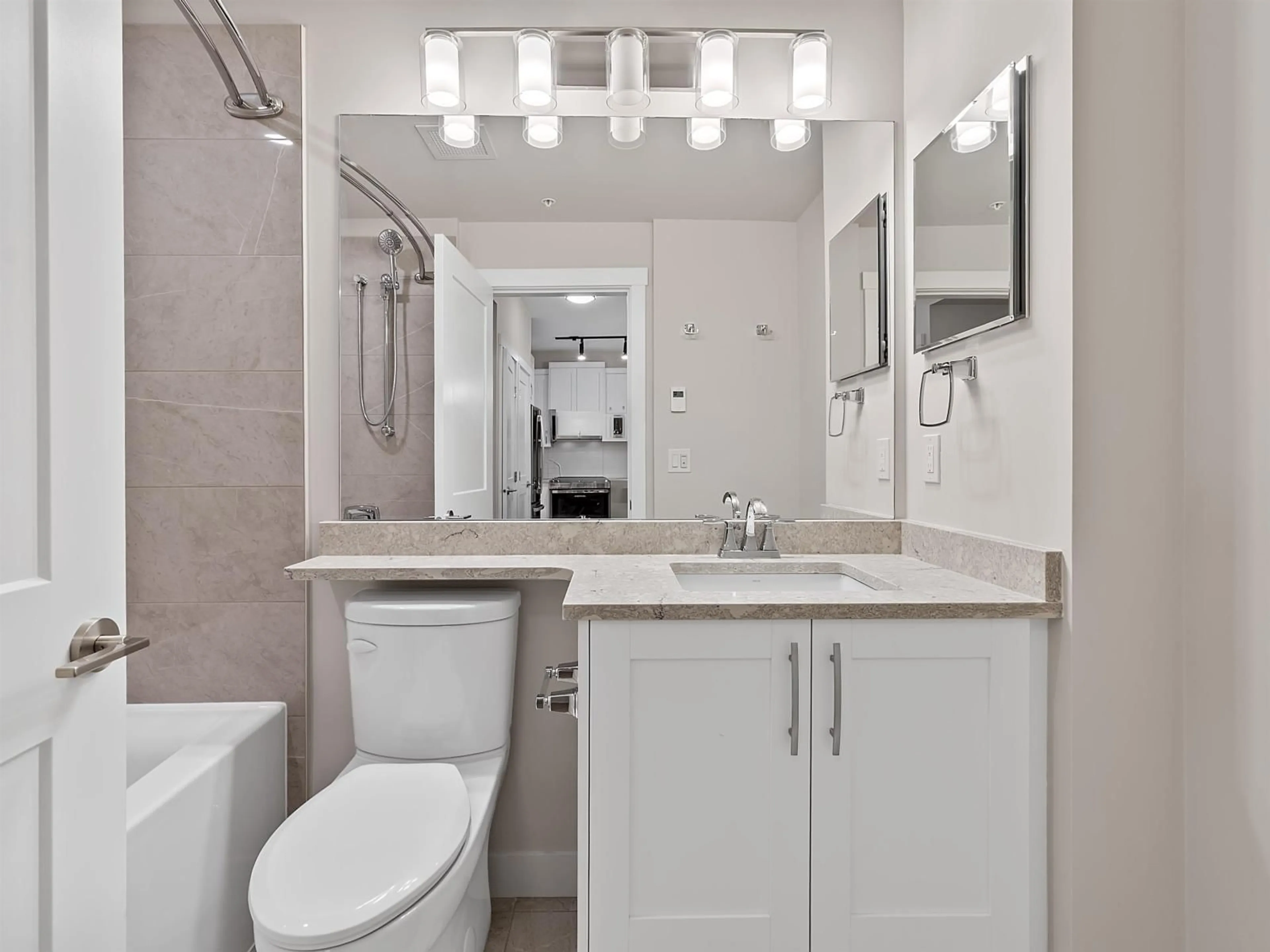 Standard bathroom, ceramic/tile floor for A311 - 8233 208B STREET STREET, Langley British Columbia V2Y4M7