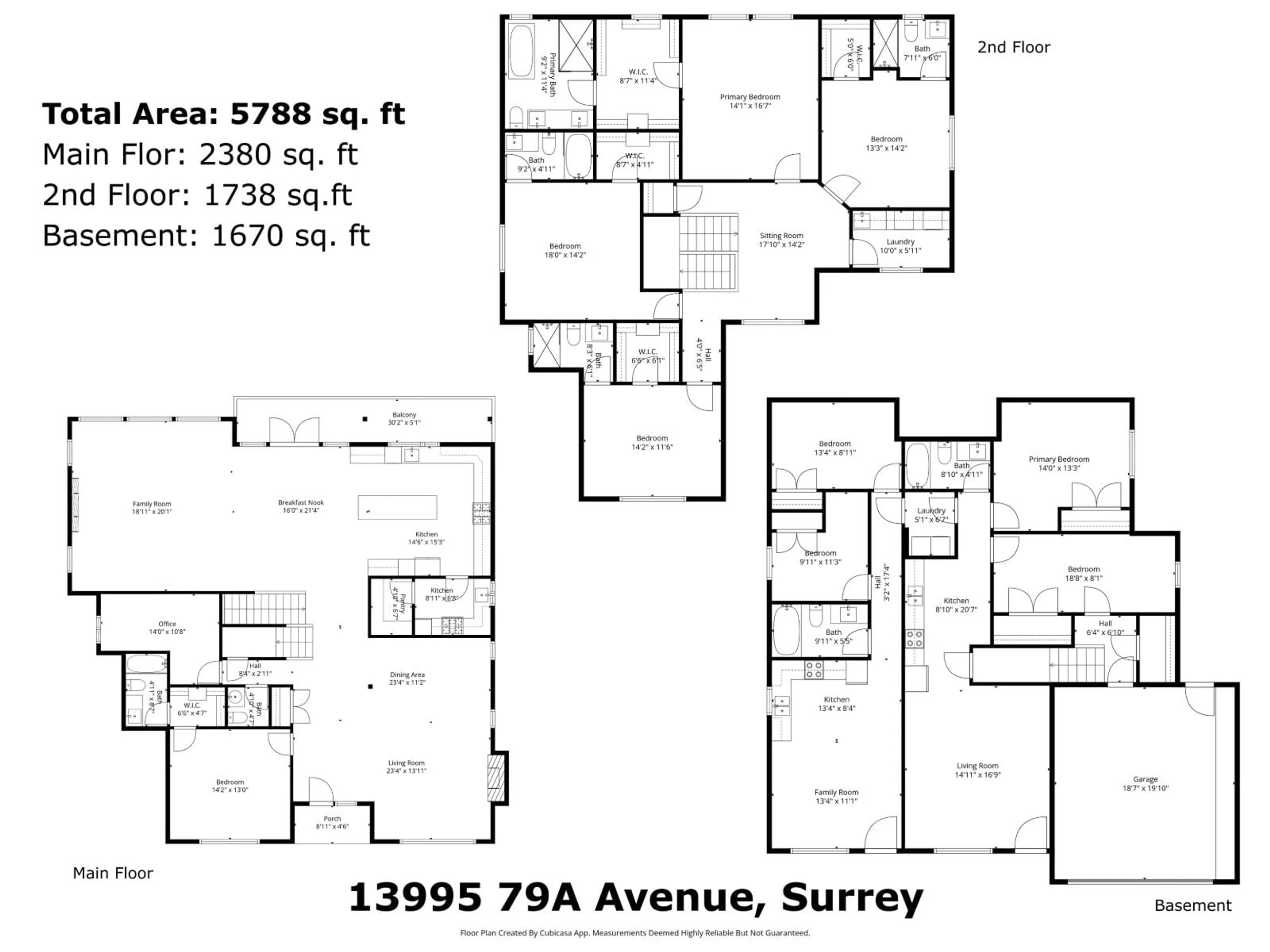 Floor plan for 13995 79A AVENUE, Surrey British Columbia V3W2Z5