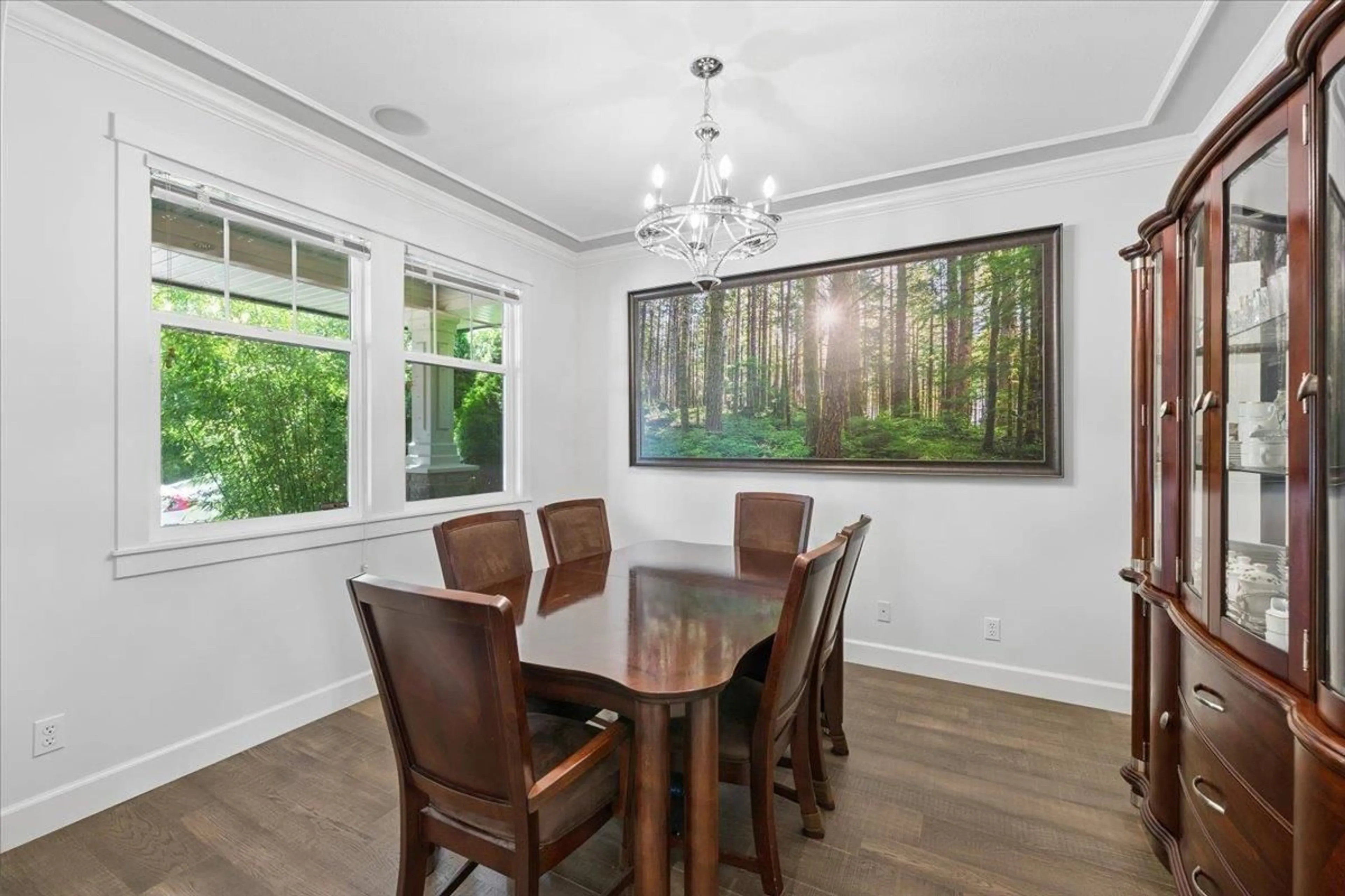 Dining room, wood/laminate floor for 19661 73B AVENUE, Langley British Columbia V2Y3C4