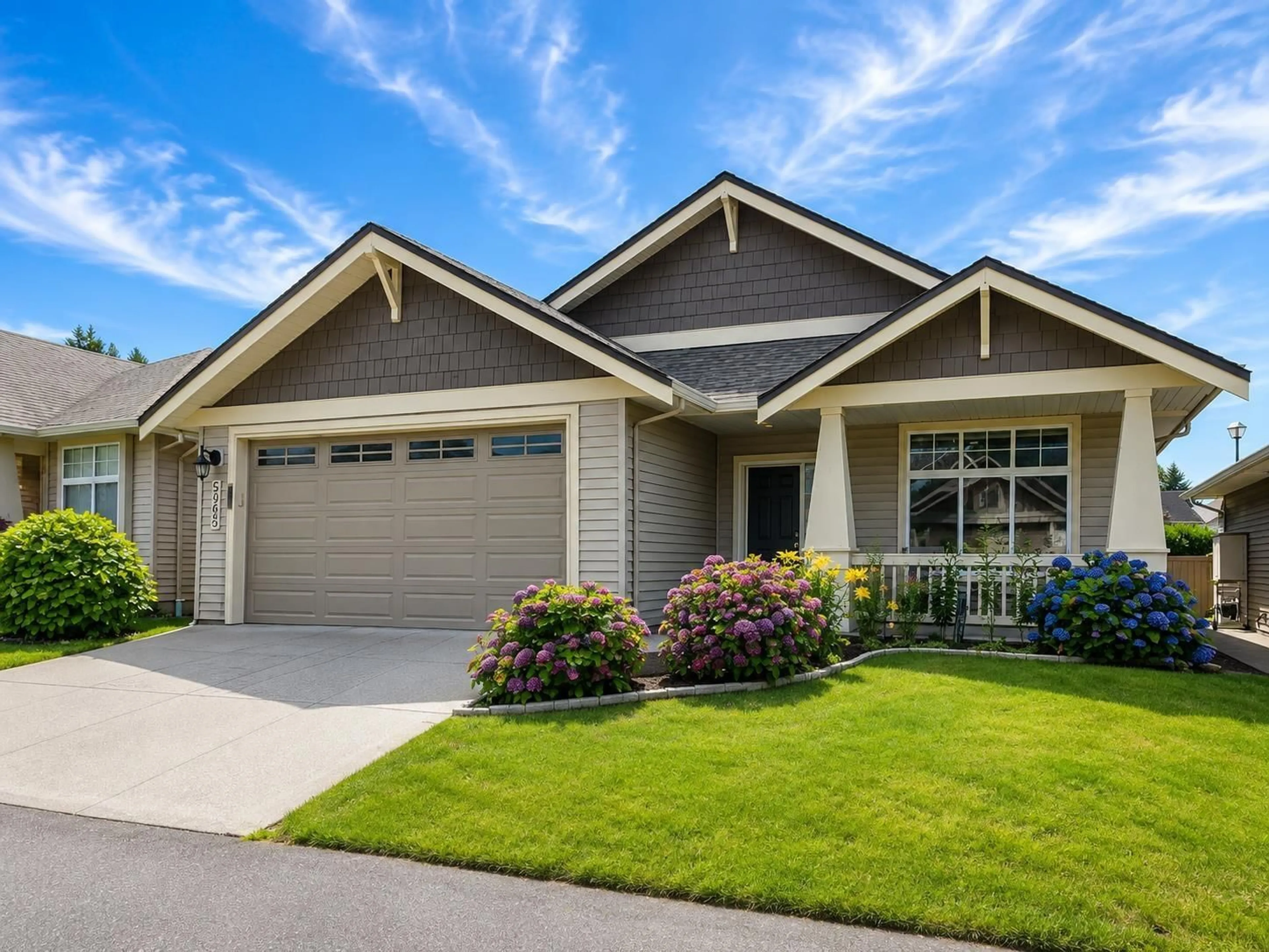 Home with vinyl exterior material, street for 5965 RIVERSTONE STREET, Chilliwack British Columbia V2R0E2