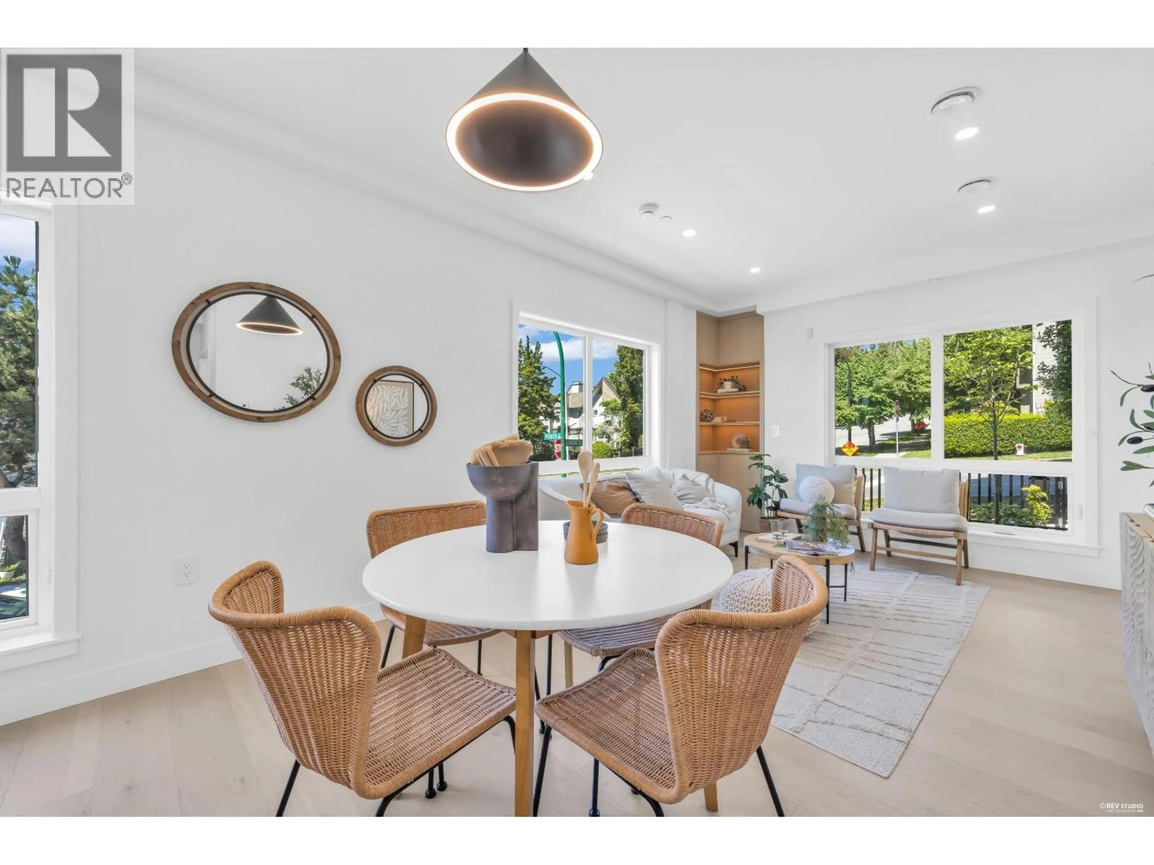 Dining room, ceramic/tile floor for 2 - 3800 PENDER STREET, Burnaby British Columbia V5C2L5