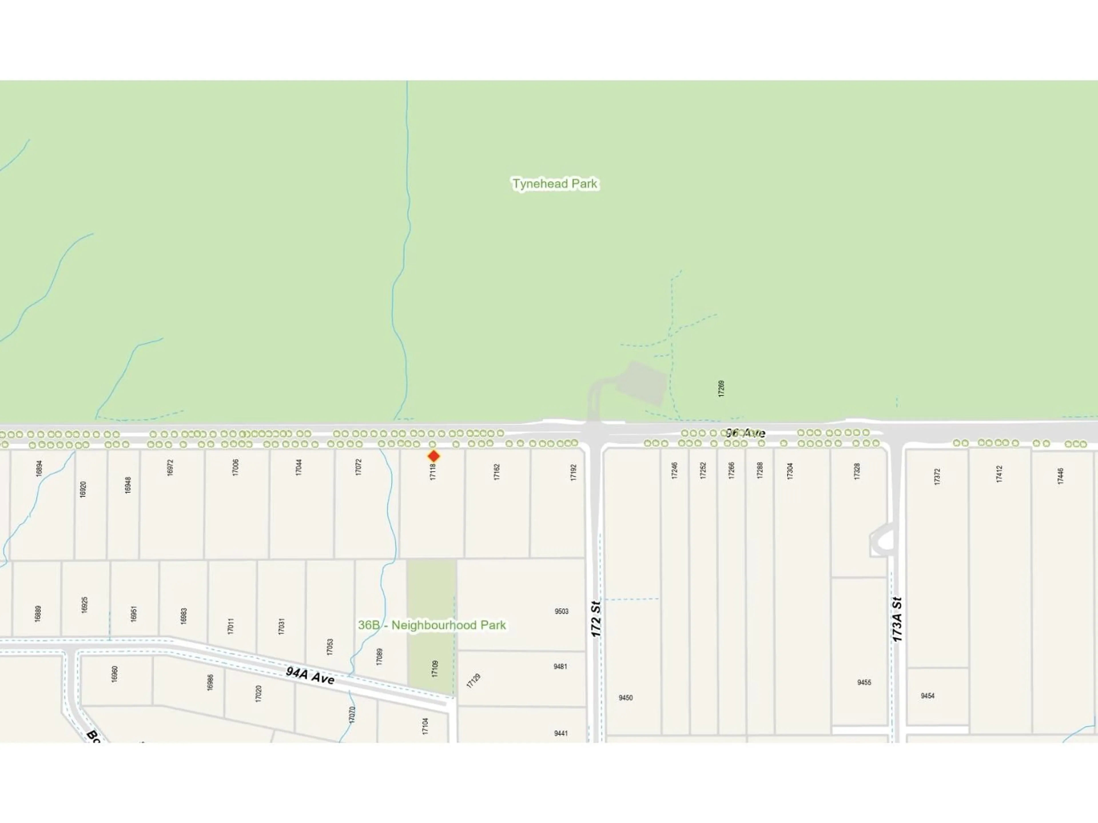 Picture of a map for 17118 96 AVENUE, Surrey British Columbia V4N6H3