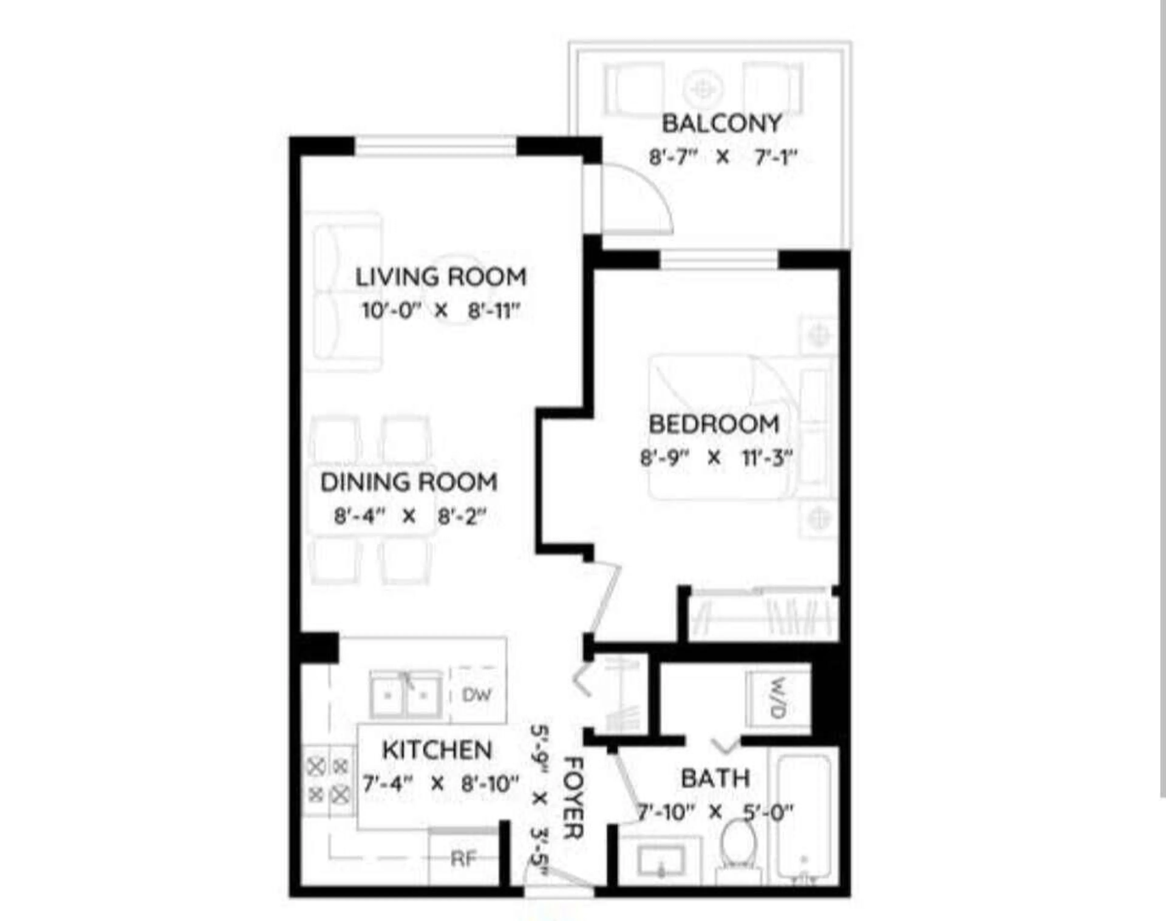 Floor plan for 205 - 15388 105 AVENUE, Surrey British Columbia V3R0C4