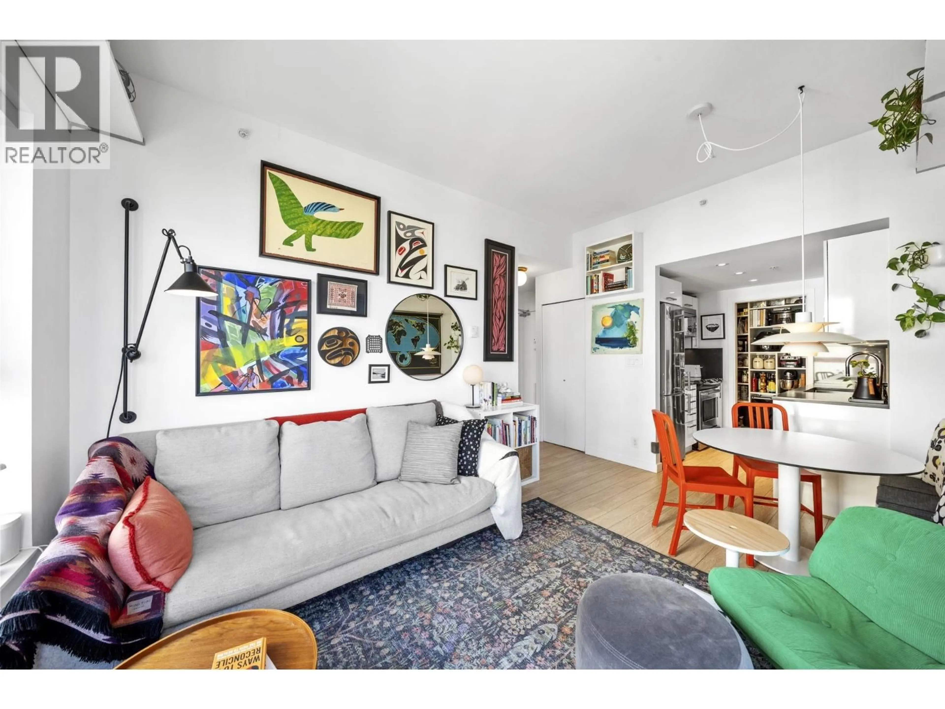 Living room with furniture, unknown for 703 - 983 HASTINGS STREET, Vancouver British Columbia V6A0G9