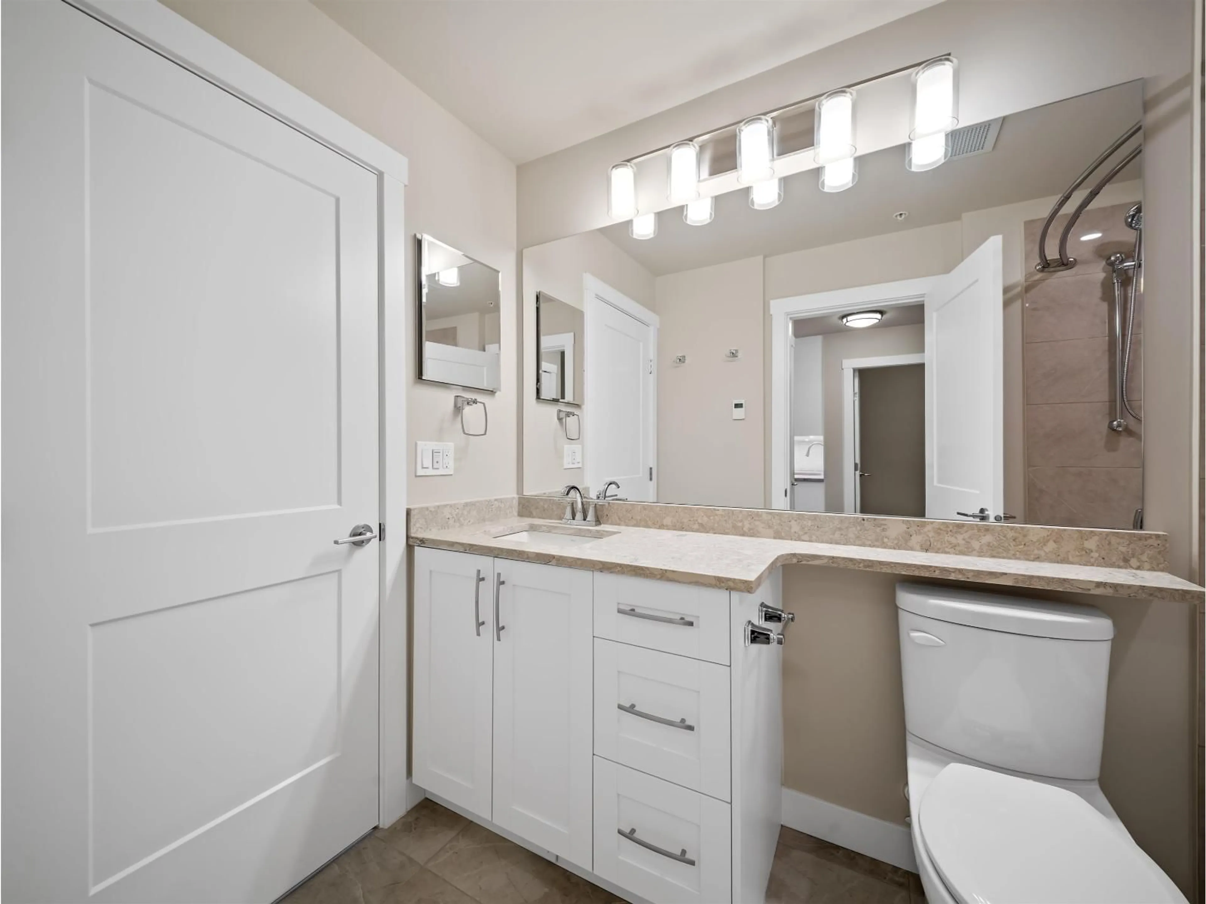 Standard bathroom, ceramic/tile floor for A524 - 8233 208B STREET STREET, Langley British Columbia V2Y4M7