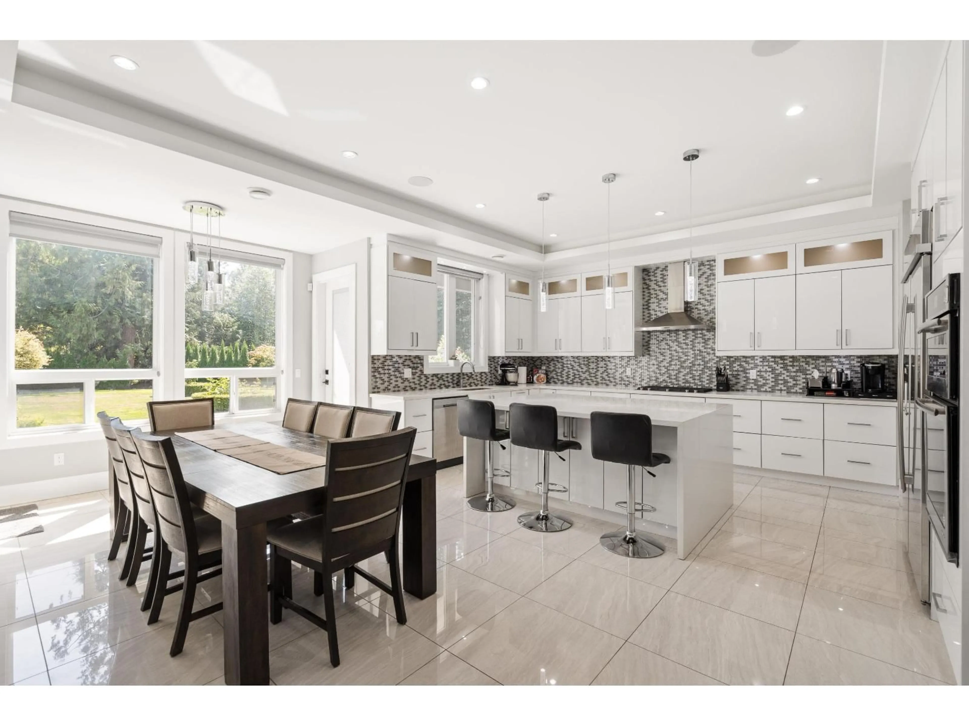 Open concept kitchen, ceramic/tile floor for 22998 74 AVENUE, Langley British Columbia V2Y2S2