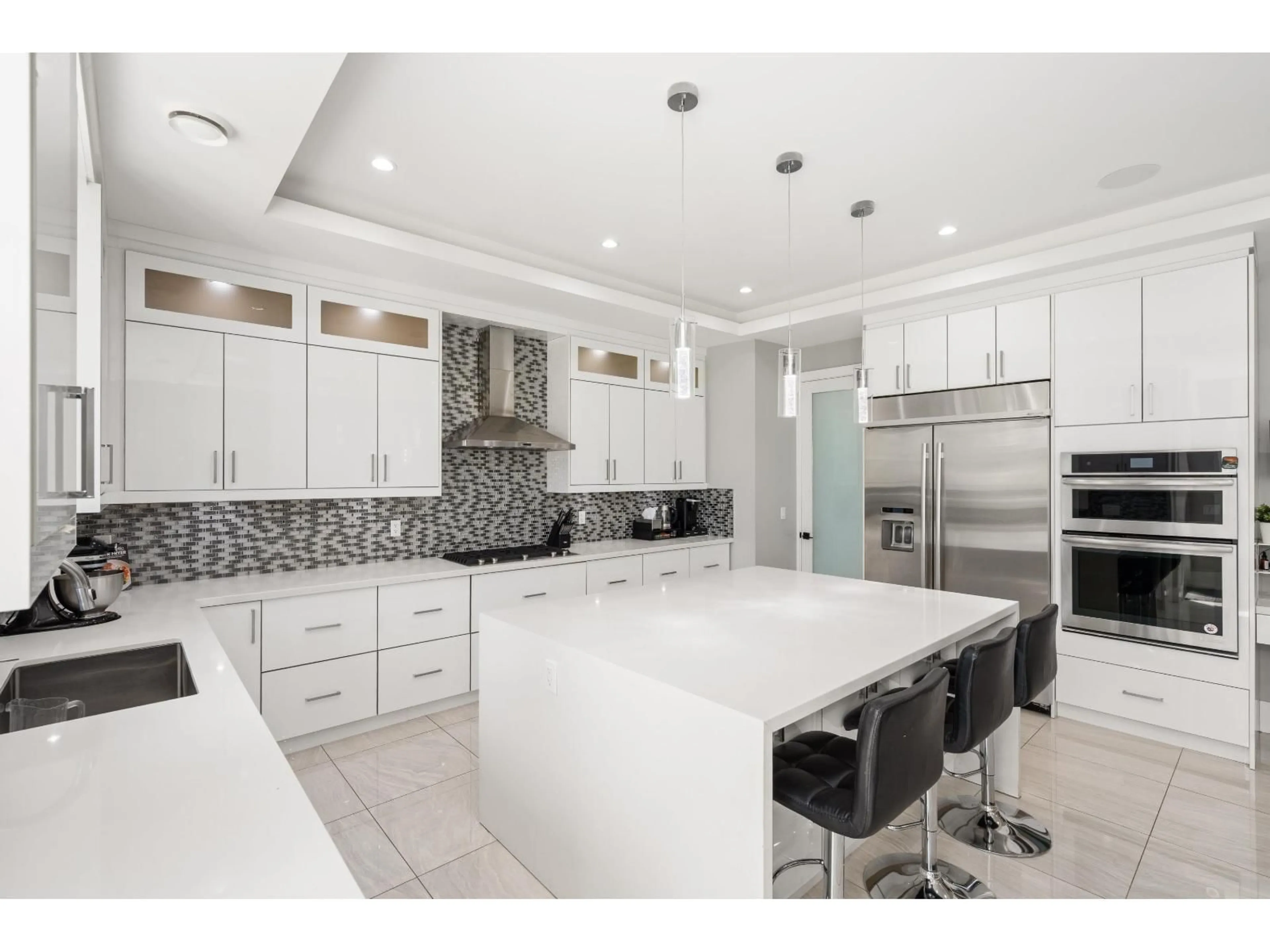 Contemporary kitchen, ceramic/tile floor for 22998 74 AVENUE, Langley British Columbia V2Y2S2