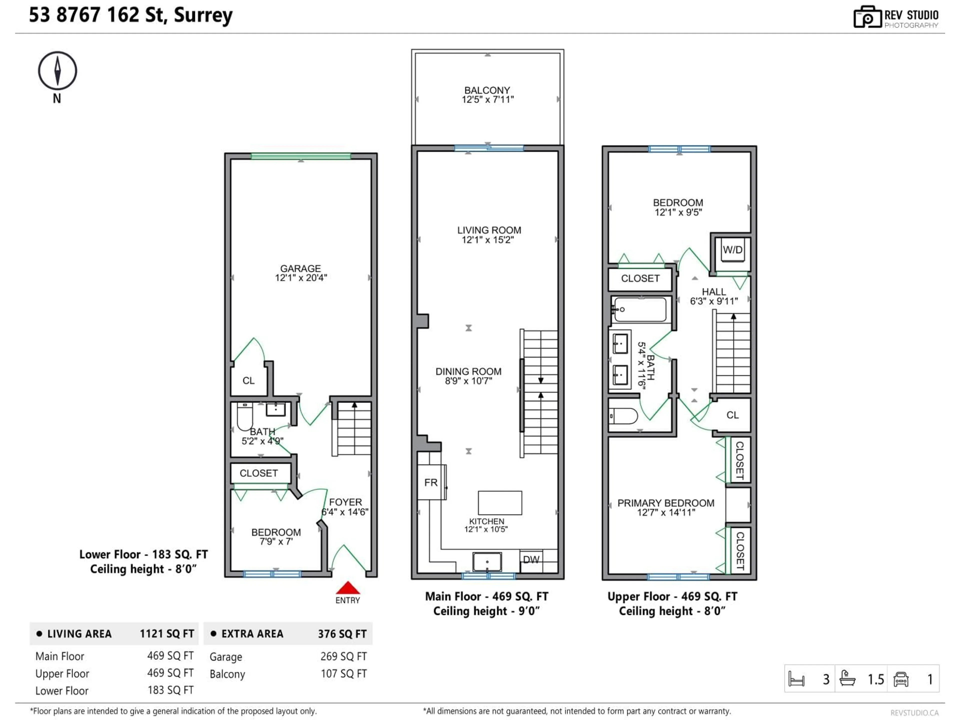 Floor plan for 53 - 8767 162 STREET, Surrey British Columbia V4N6K7