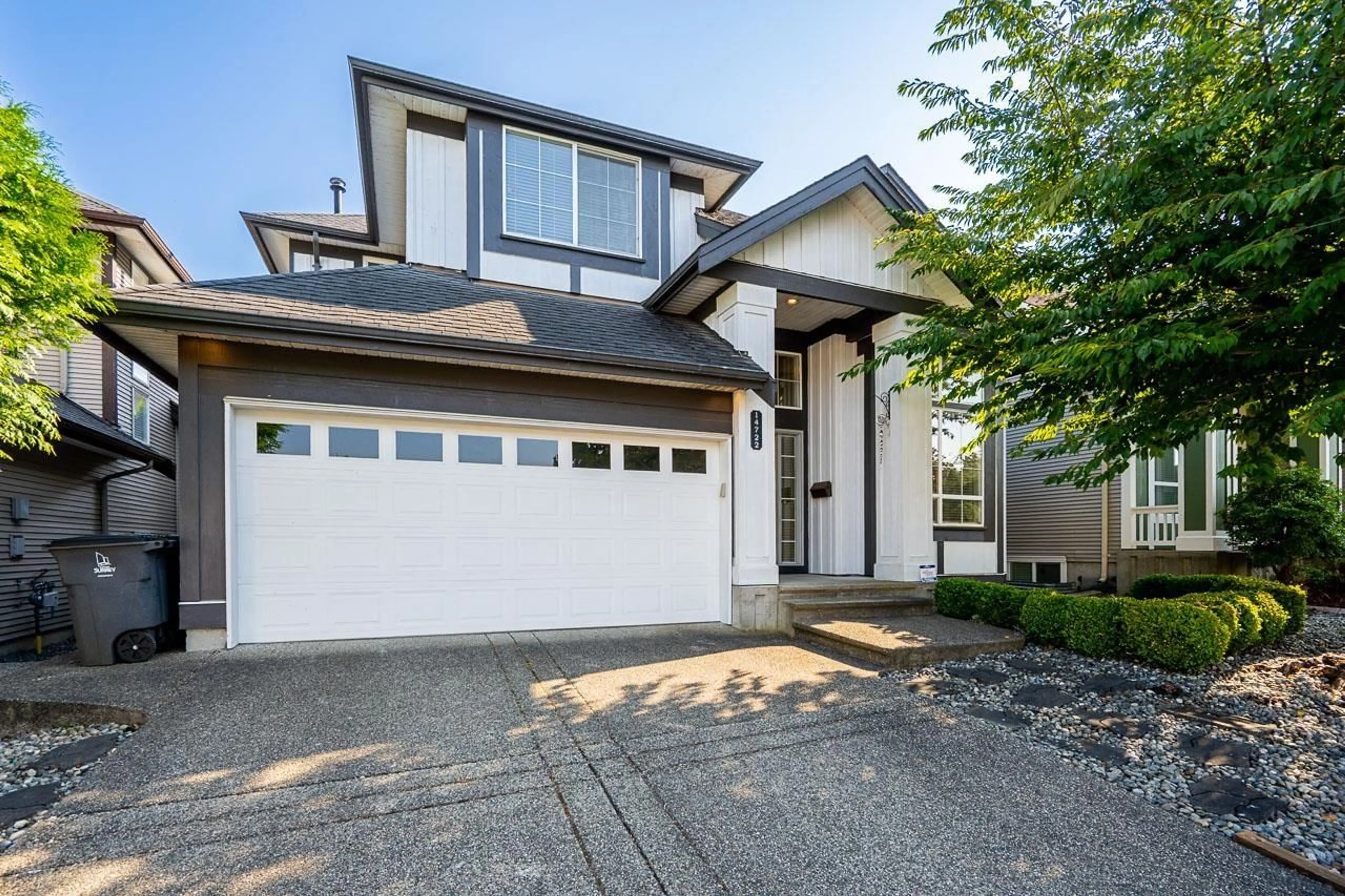 Home with vinyl exterior material, street for 14722 59 AVENUE, Surrey British Columbia V3S0V7