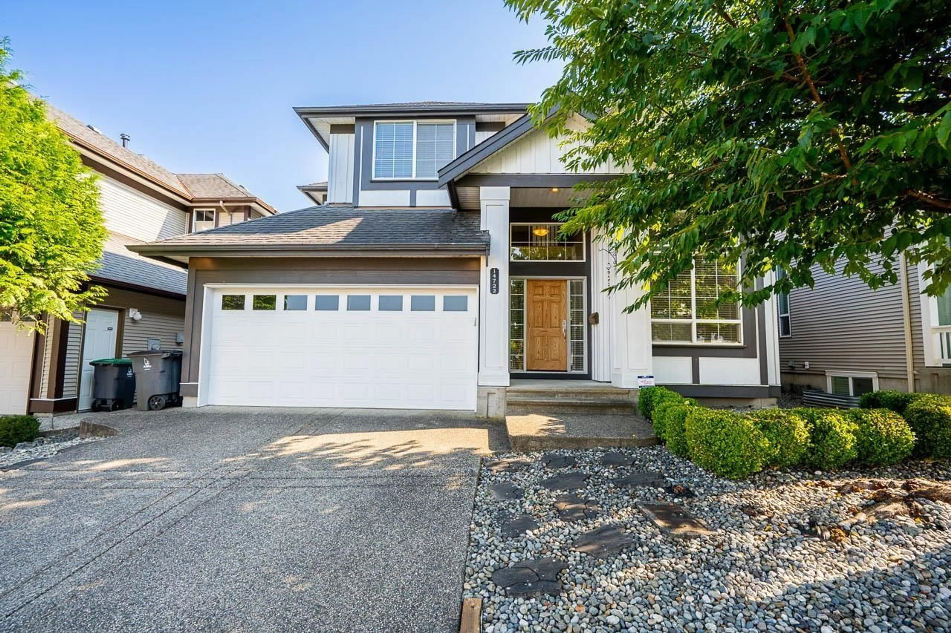 Home with vinyl exterior material, street for 14722 59 AVENUE, Surrey British Columbia V3S0V7