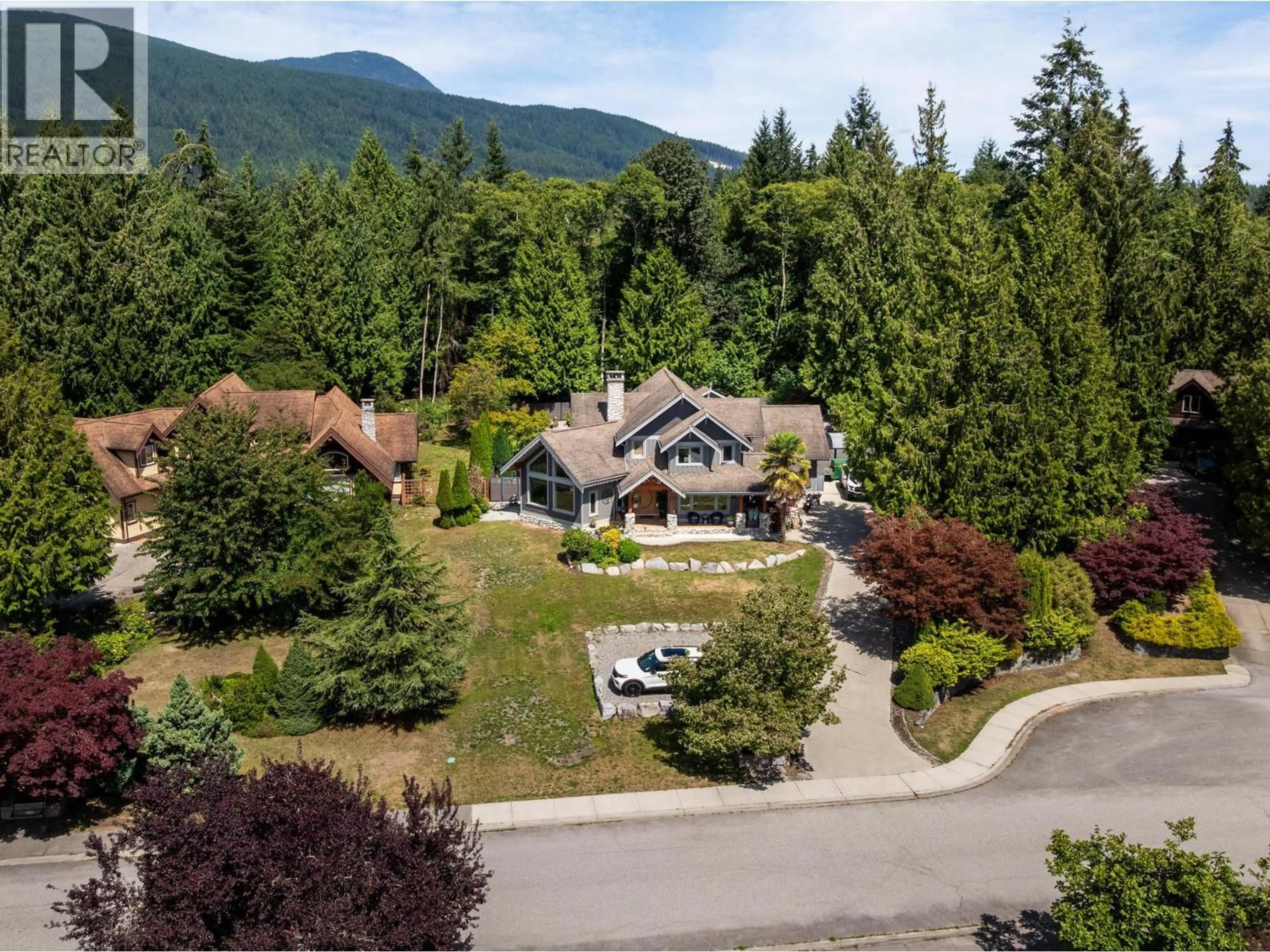 A pic from outside/outdoor area/front of a property/back of a property/a pic from drone, mountain view for 1474 VERNON DRIVE, Gibsons British Columbia V0N1V5