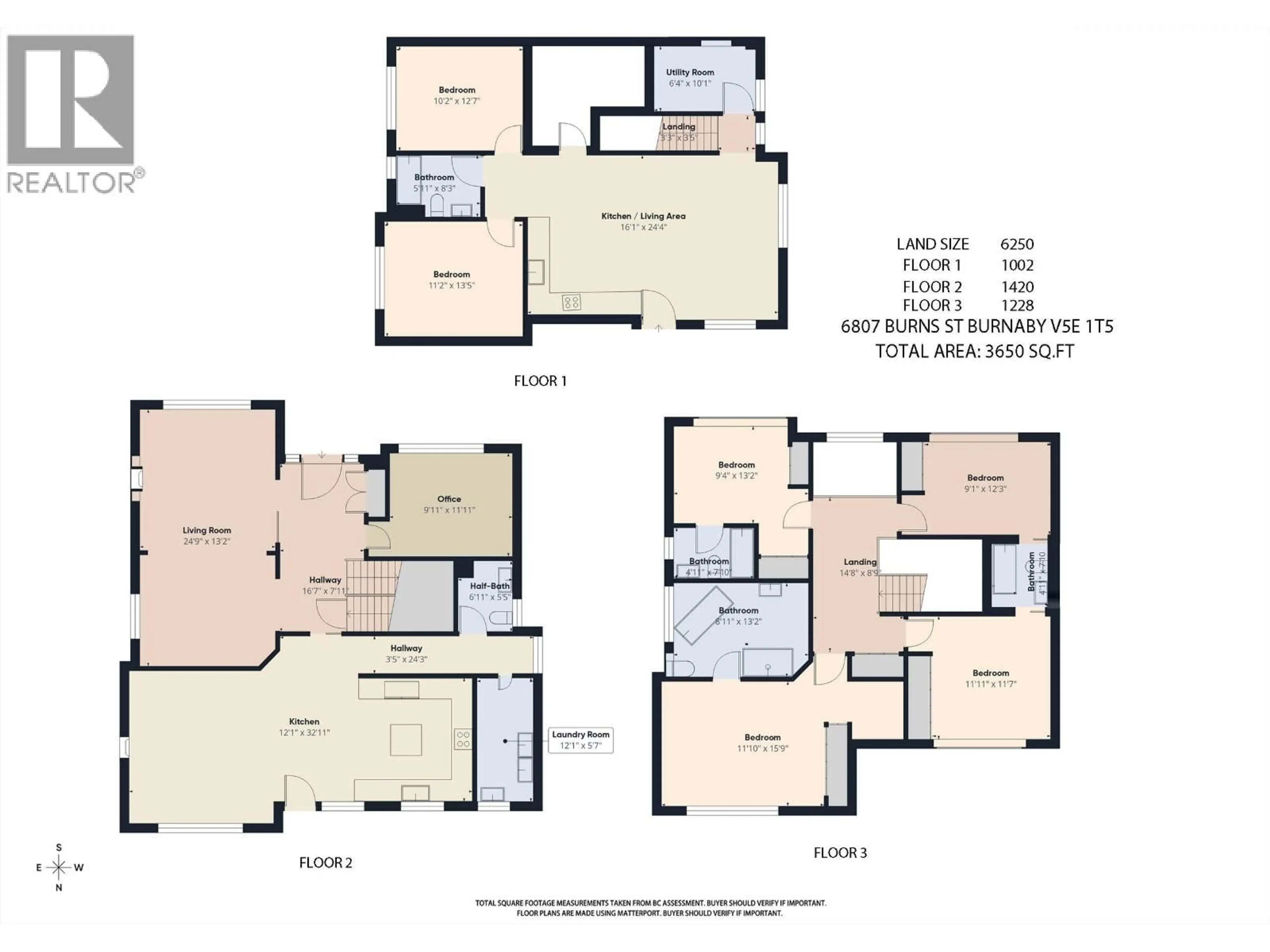 Floor plan for 6807 BURNS STREET, Burnaby British Columbia V5E1T5