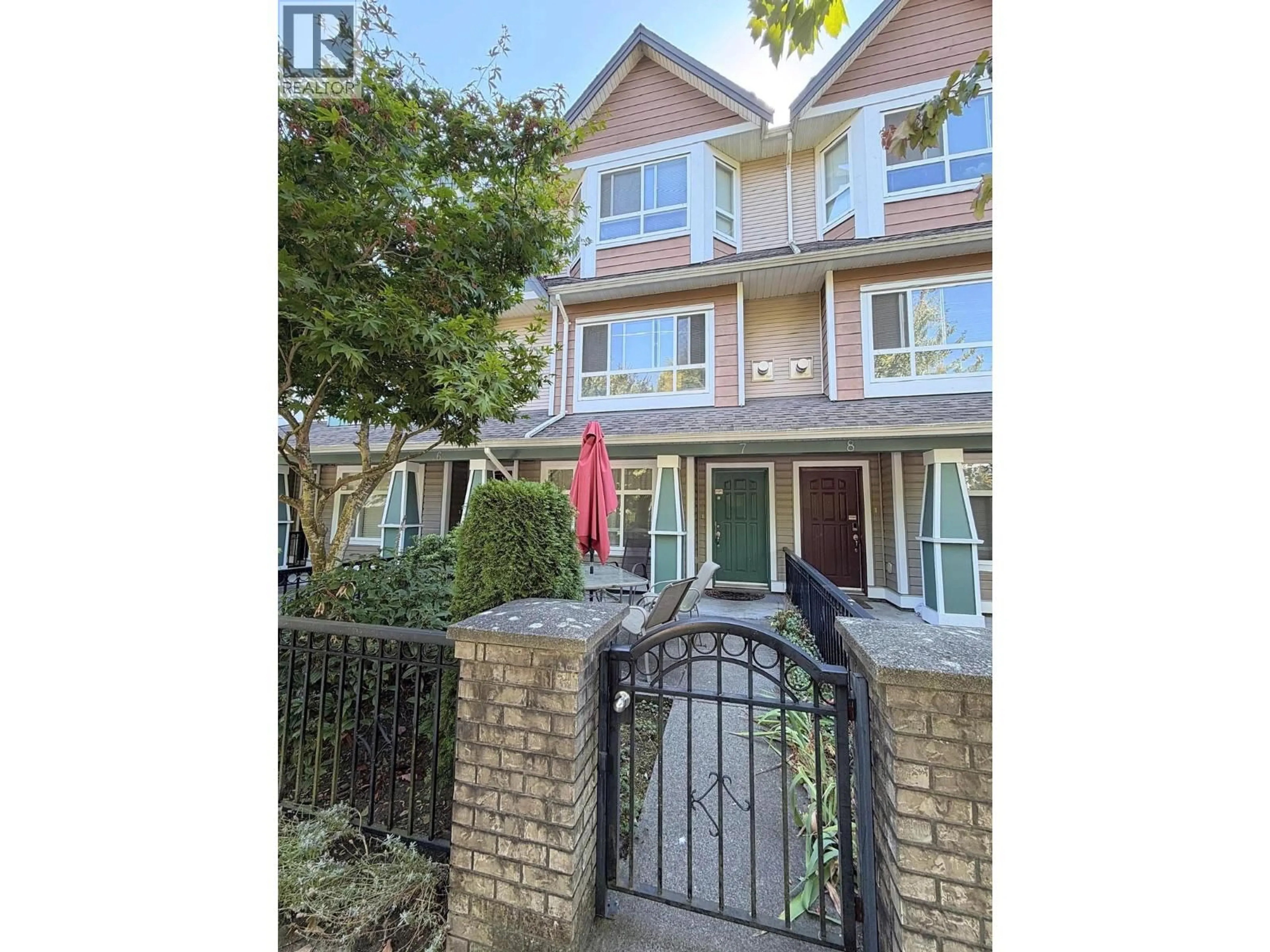 A pic from outside/outdoor area/front of a property/back of a property/a pic from drone, street for 7 - 8080 BENNETT ROAD, Richmond British Columbia V6Y1N5