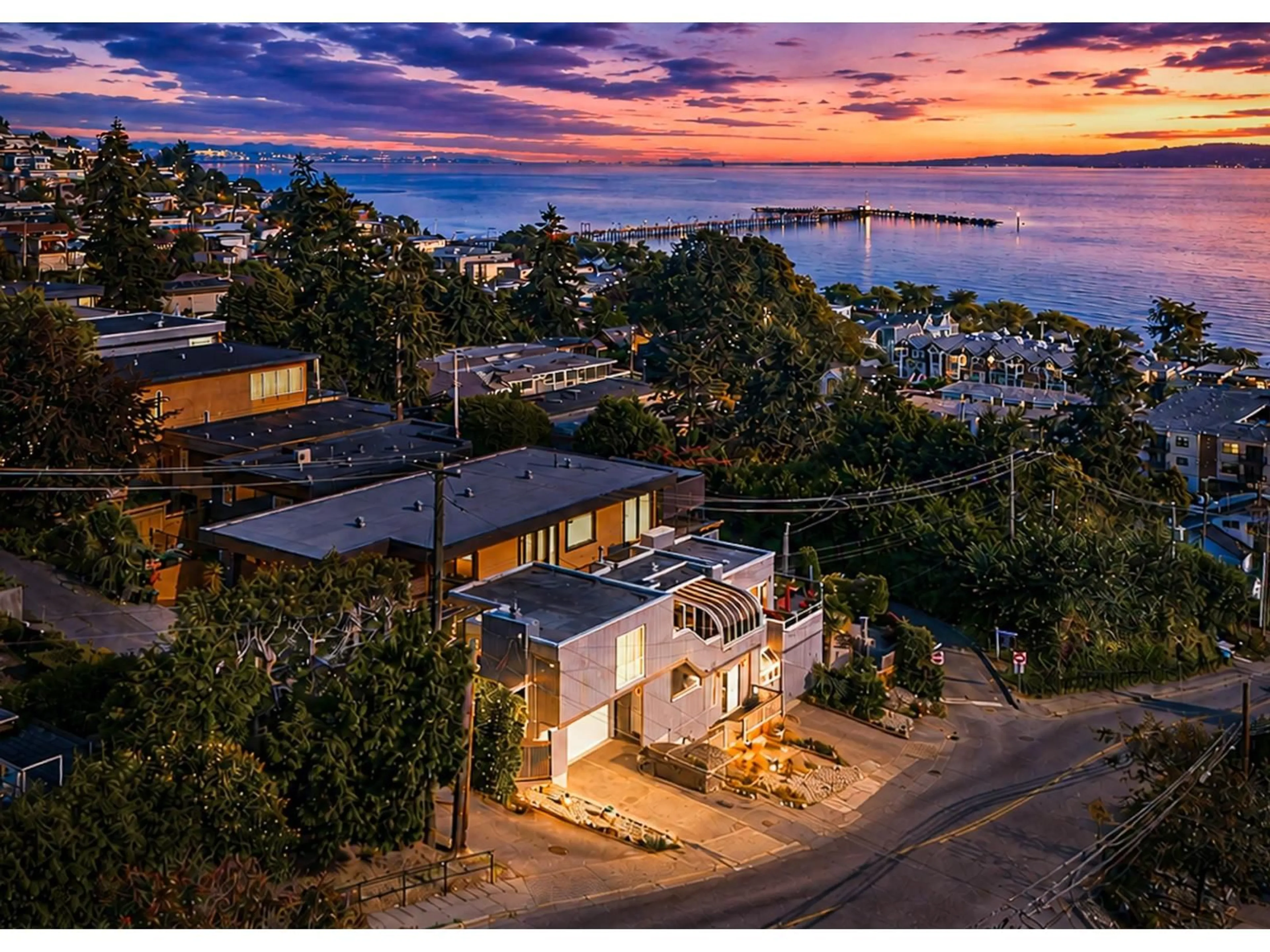 A pic from outside/outdoor area/front of a property/back of a property/a pic from drone, water/lake/river/ocean view for 1246 OXFORD STREET, White Rock British Columbia V4B5G8