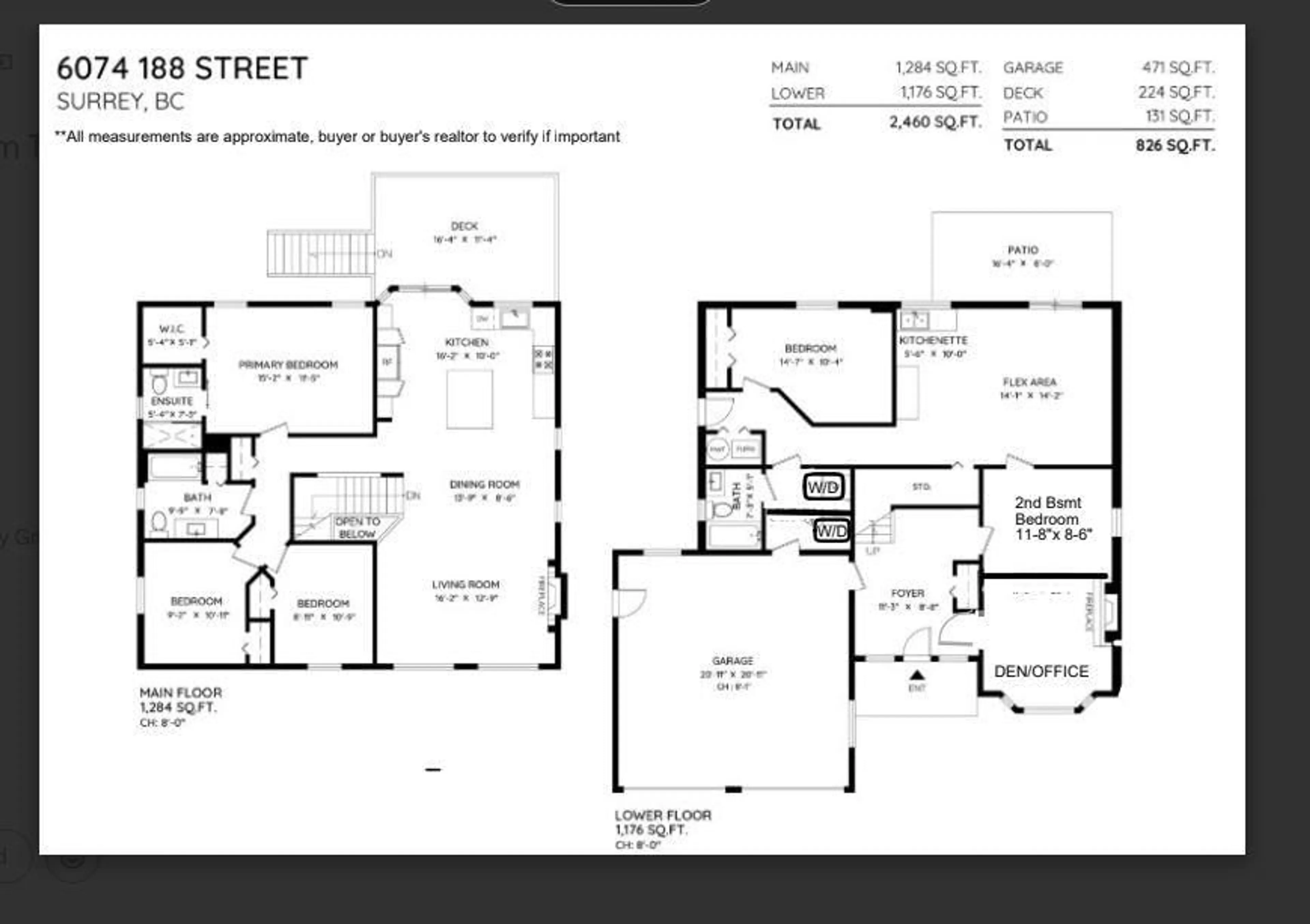 Floor plan for 6074 188 STREET, Surrey British Columbia V3S7V9
