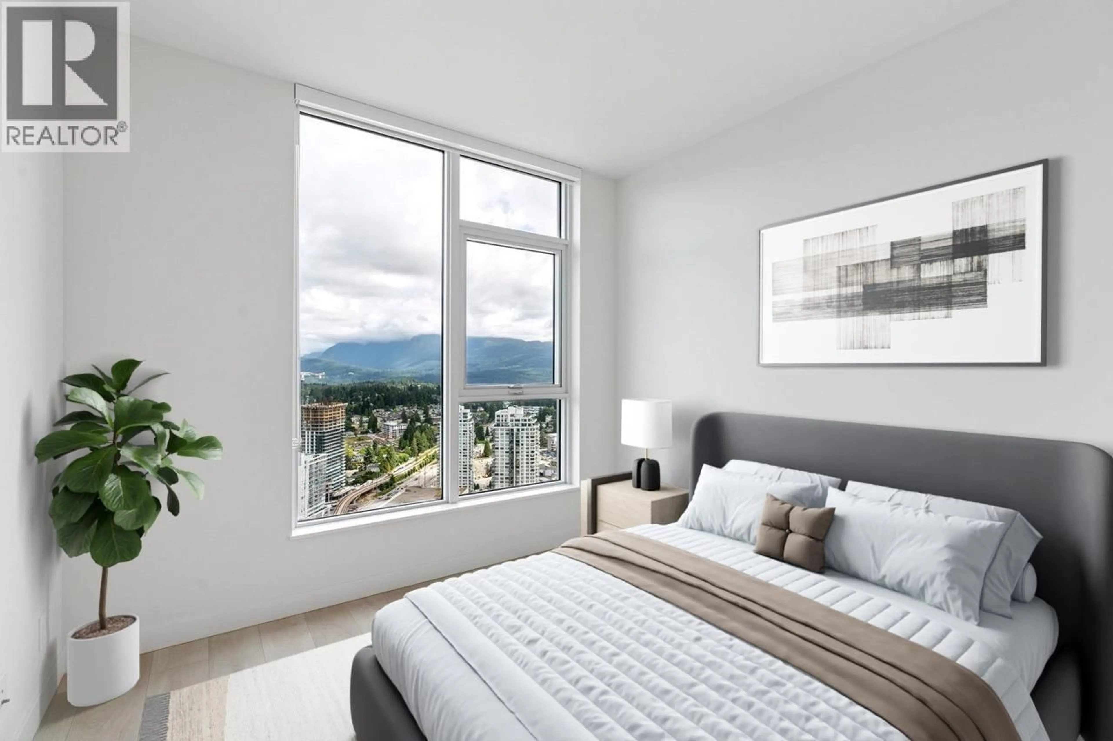 Bedroom with bed, unknown for 3608 - 537 COTTONWOOD AVENUE, Coquitlam British Columbia V3J0S4