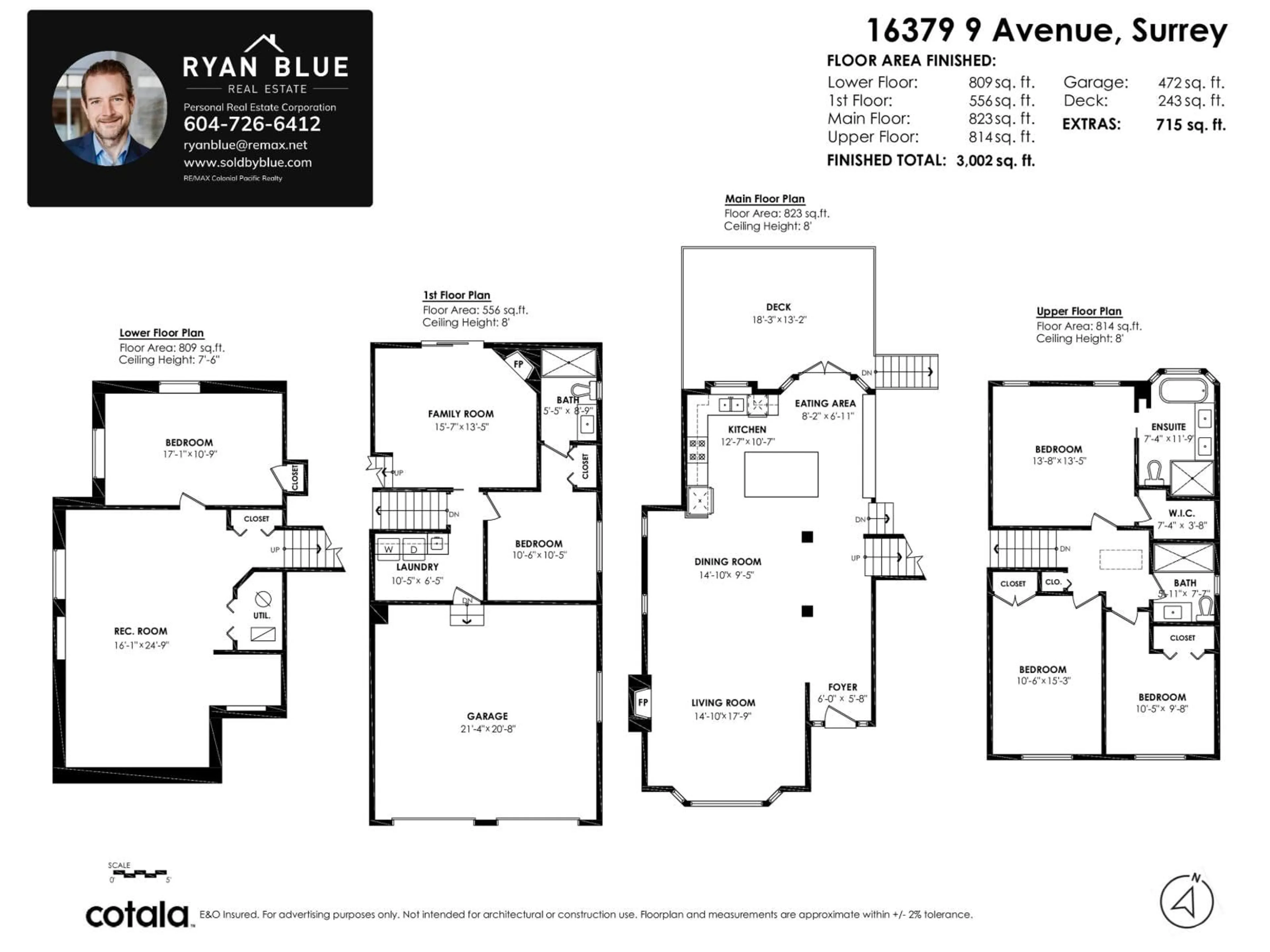 Floor plan for 16379 9 AVENUE, Surrey British Columbia V4A9B5