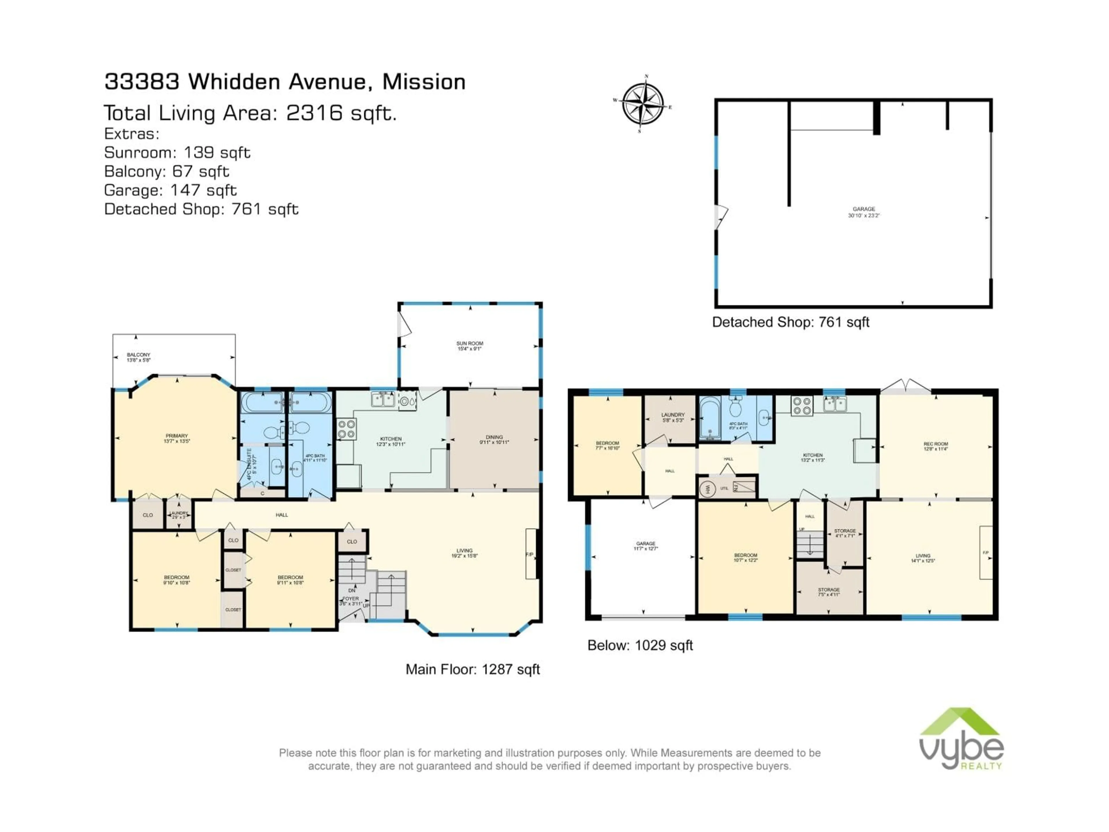 Floor plan for 33383 WHIDDEN AVENUE, Mission British Columbia V2V4Z6