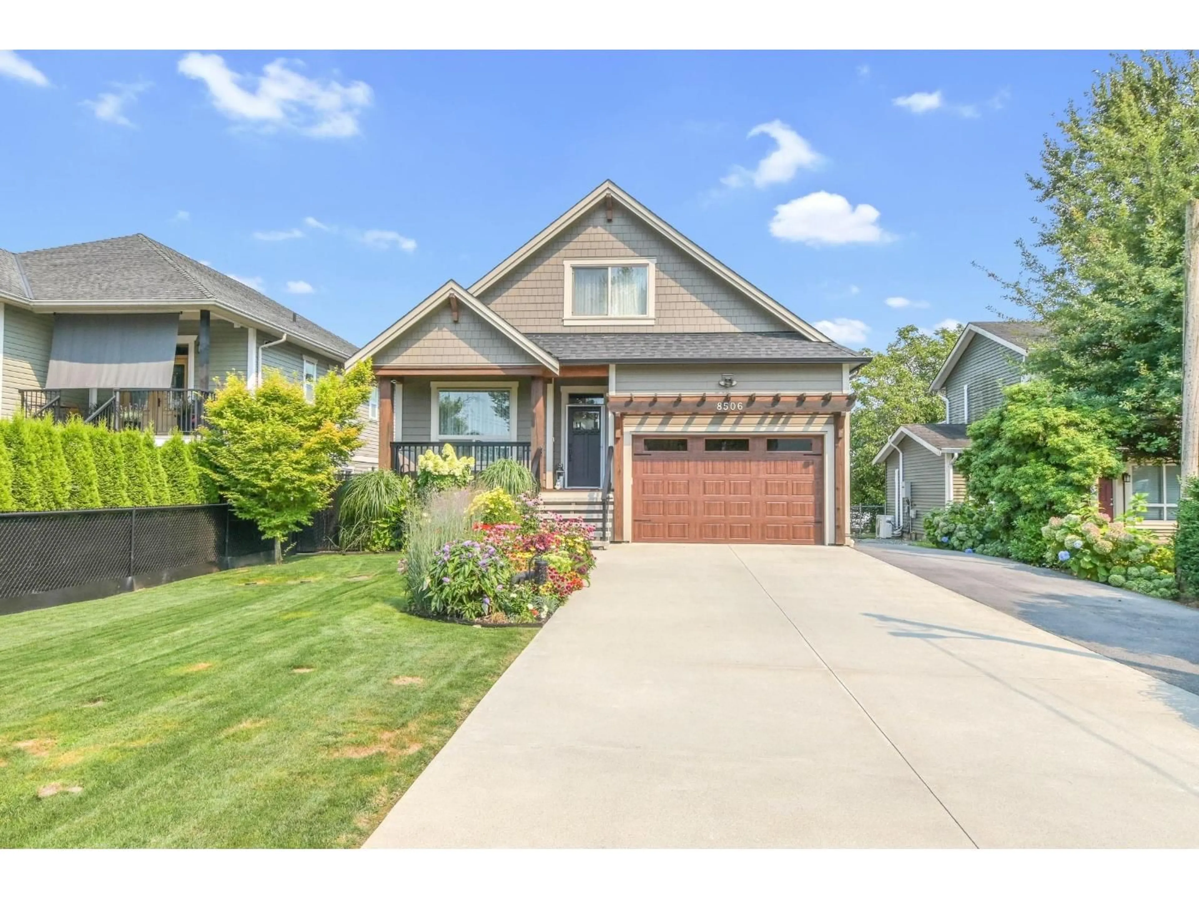 Home with brick exterior material, street for 8506 LAKEVIEW ROAD, Mission British Columbia V2V7L8