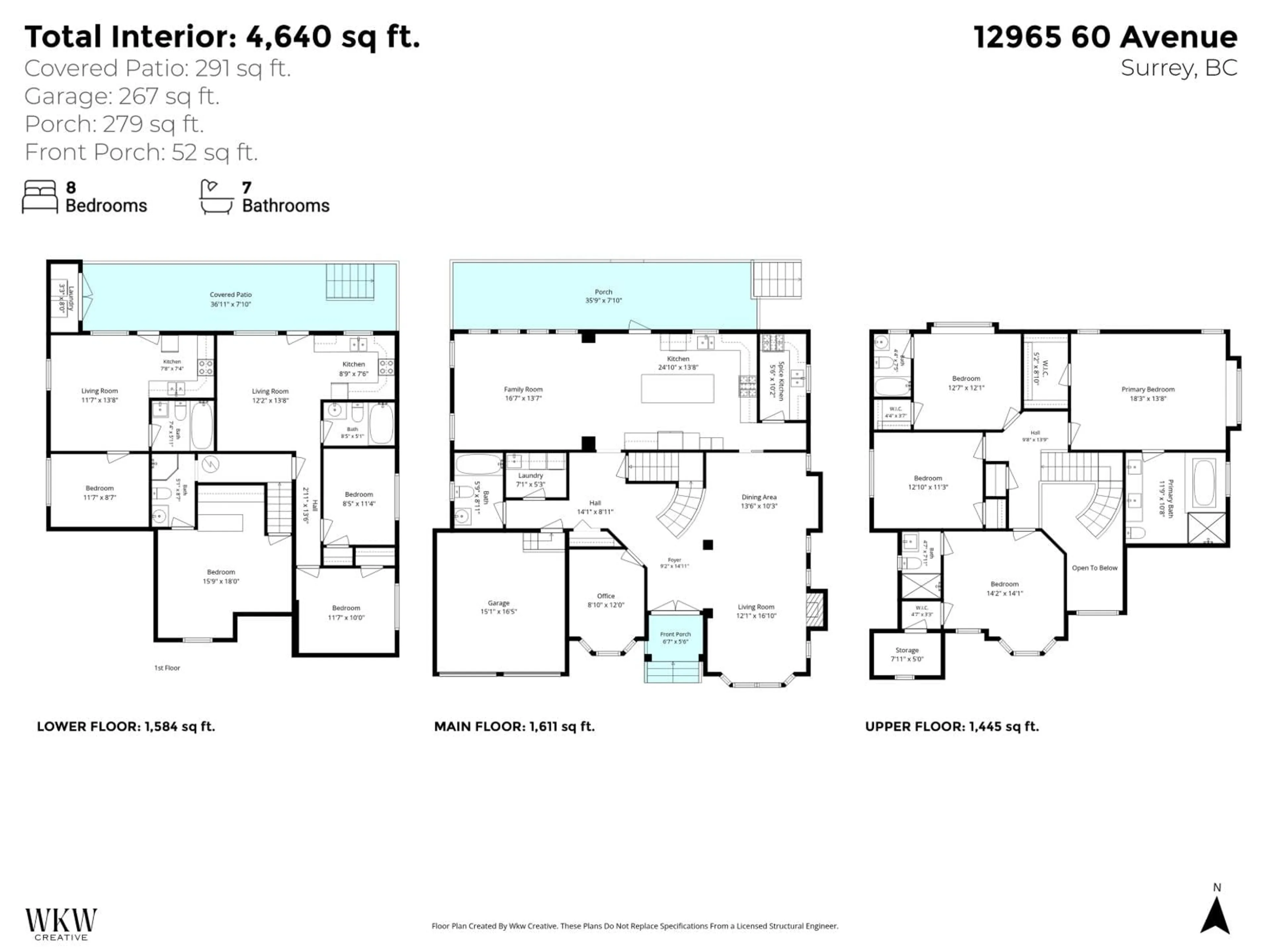 Floor plan for 12965 60 AVENUE, Surrey British Columbia V3X2L4