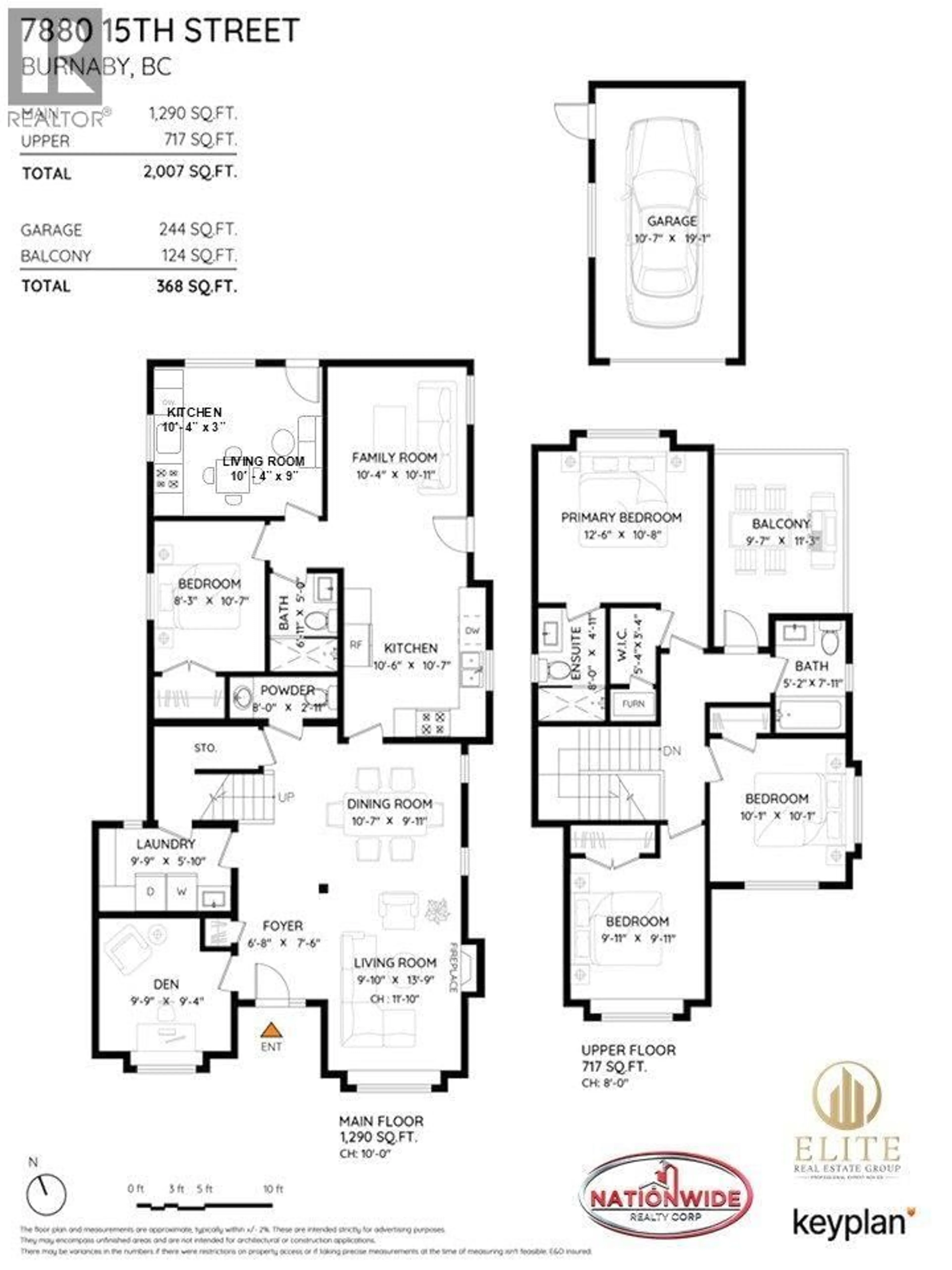 Floor plan for 7880 15TH STREET, Burnaby British Columbia V3N4K6