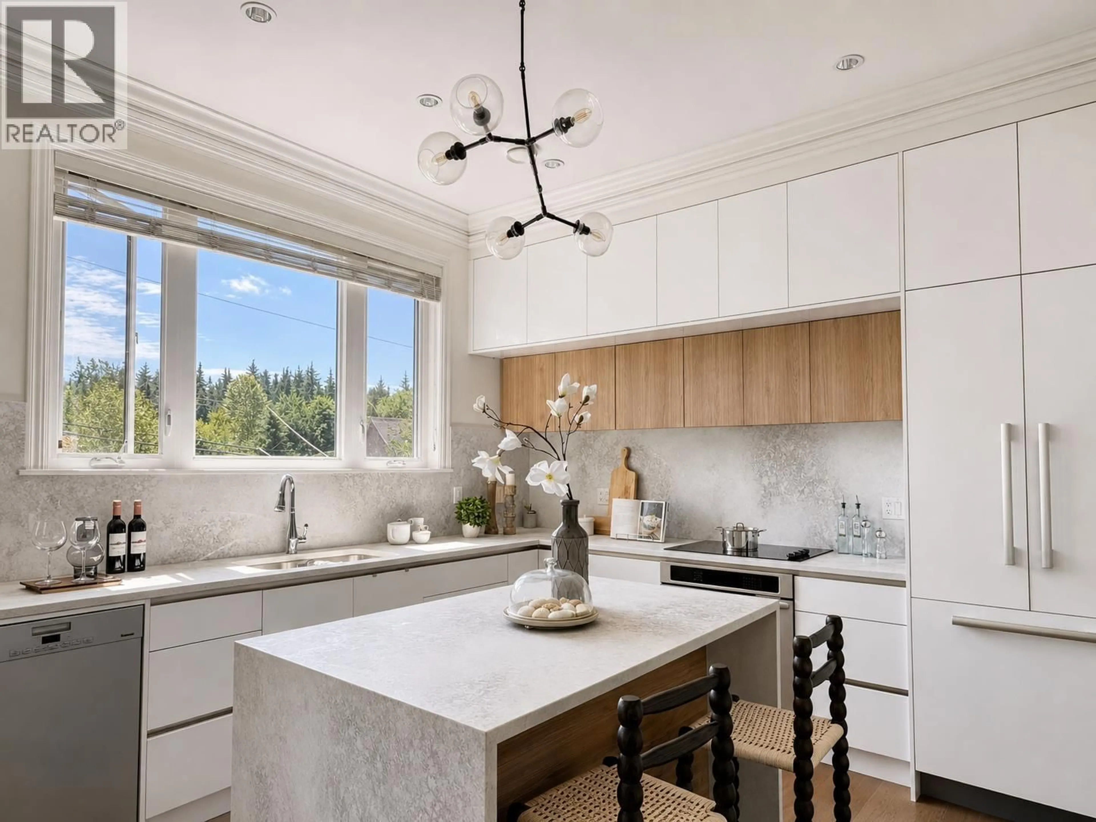 Contemporary kitchen, ceramic/tile floor for 4042 20TH AVENUE, Vancouver British Columbia V6S1G5