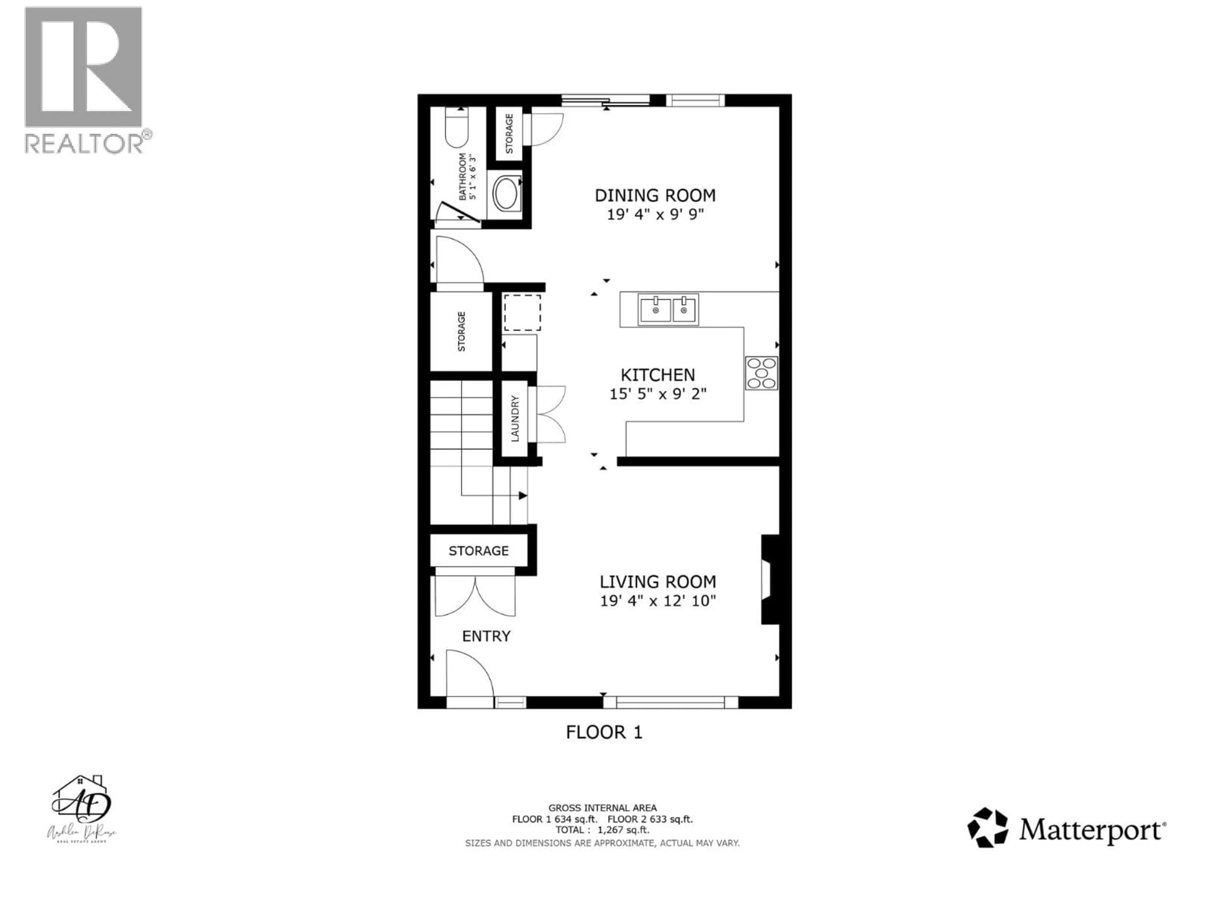Floor plan for 8630 82 STREET, Fort St. John British Columbia V1J0B4