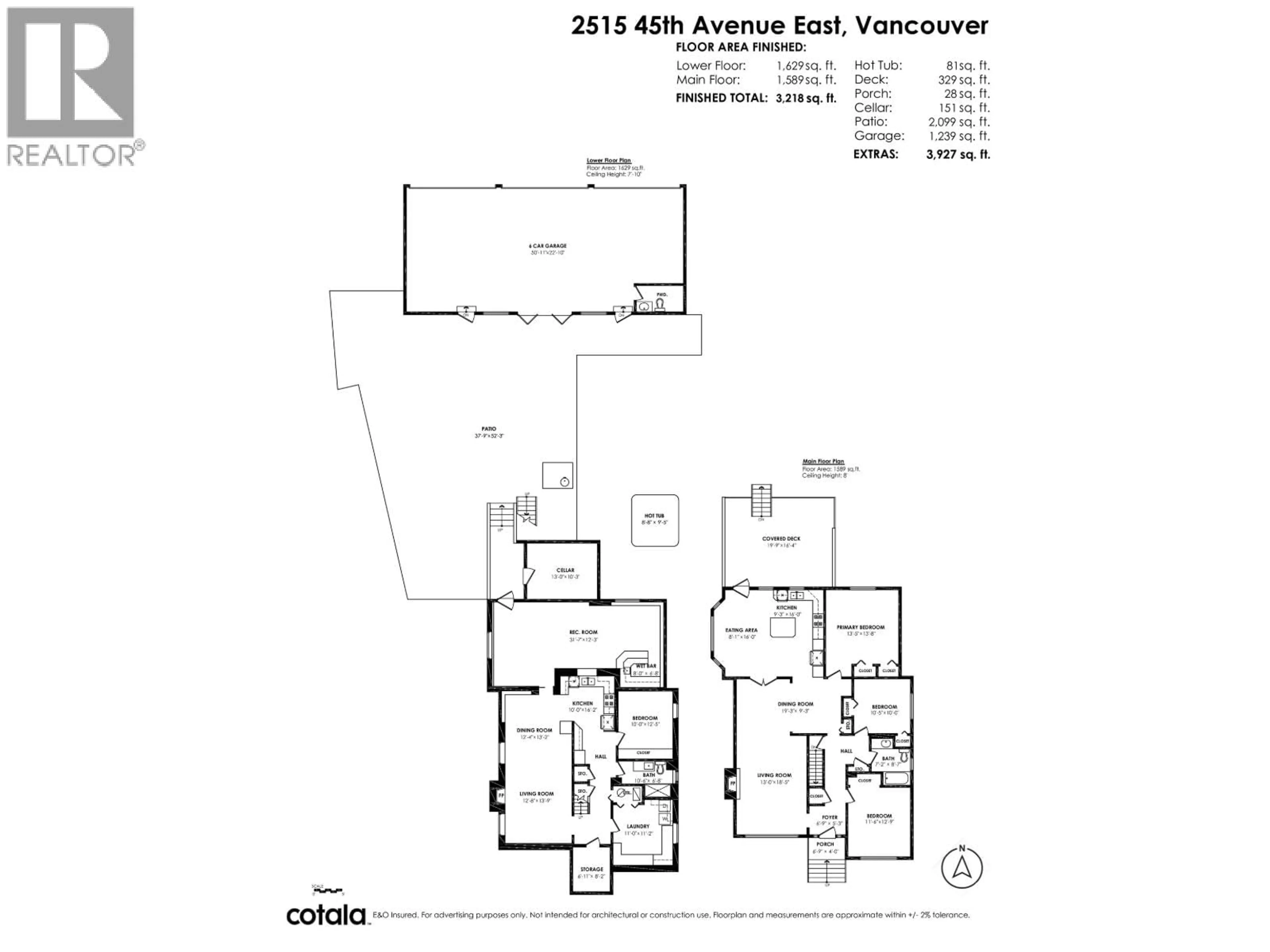 Floor plan for 2515 45TH AVENUE, Vancouver British Columbia V5R3B9