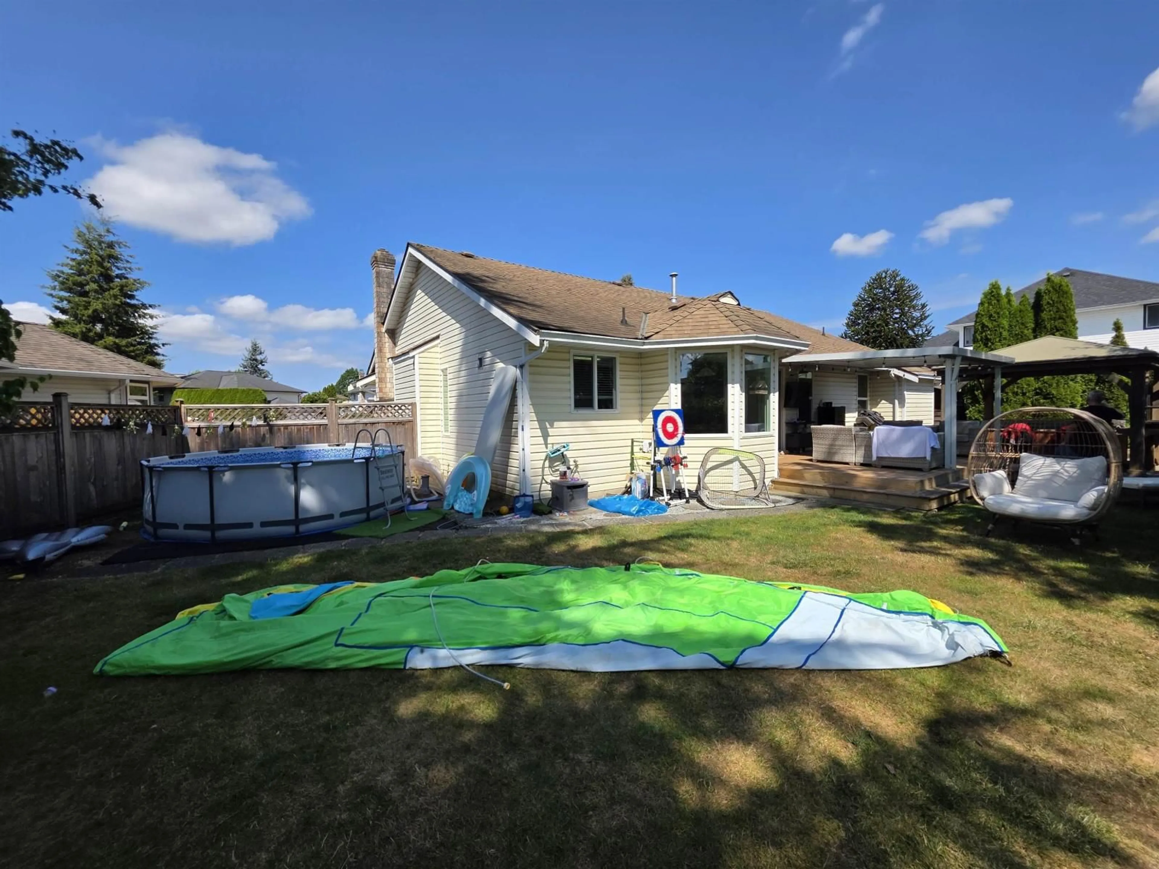 A pic from outside/outdoor area/front of a property/back of a property/a pic from drone, water/lake/river/ocean view for 6038 187 STREET, Surrey British Columbia V3S7P3