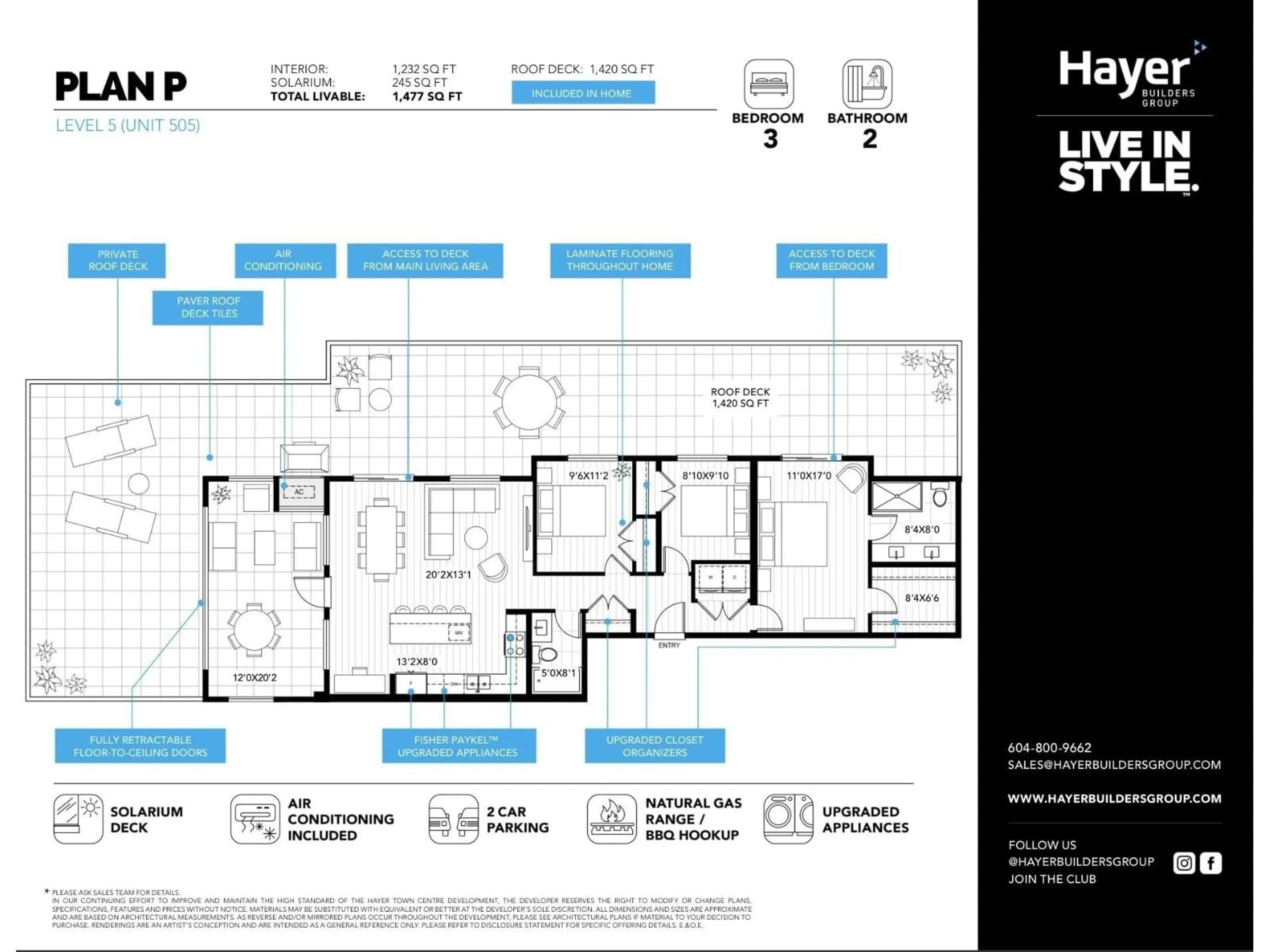 Floor plan for 505 - 19911 76 AVENUE, Langley British Columbia V2Y4M4