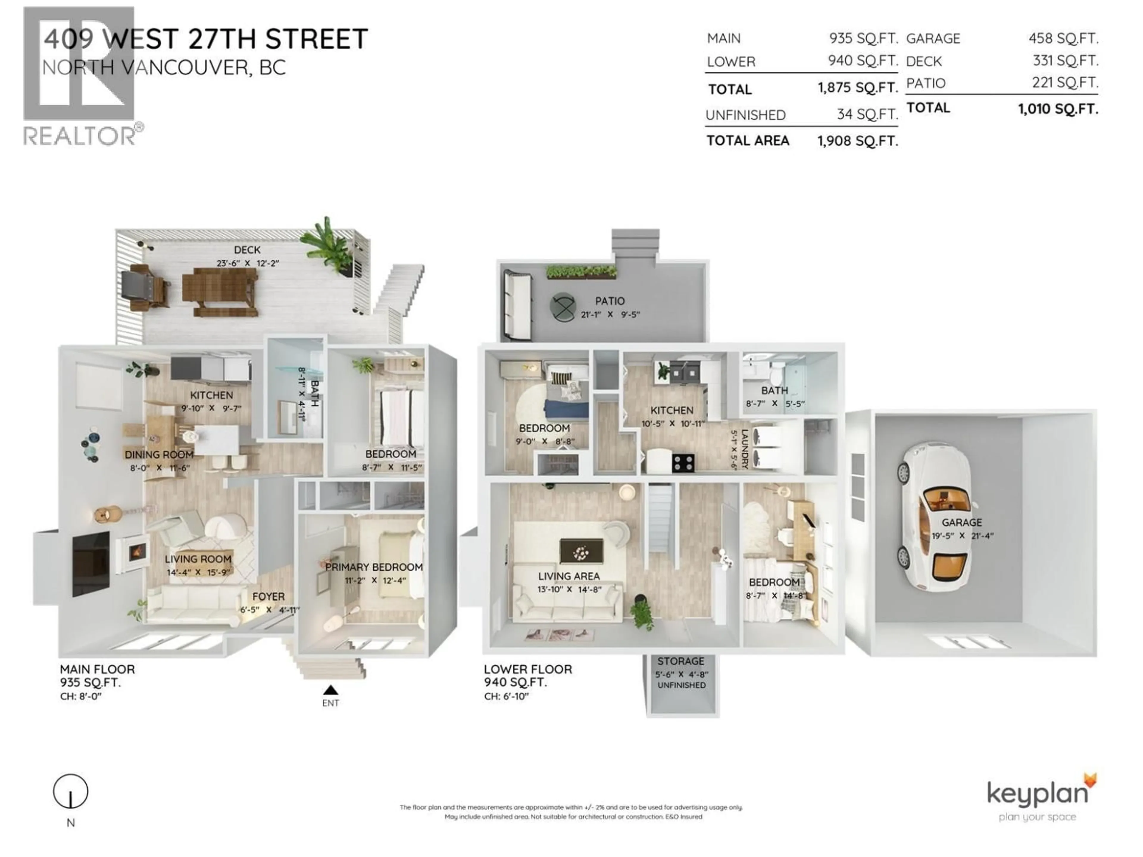 Floor plan for 409 27TH STREET, North Vancouver British Columbia V7N2H7