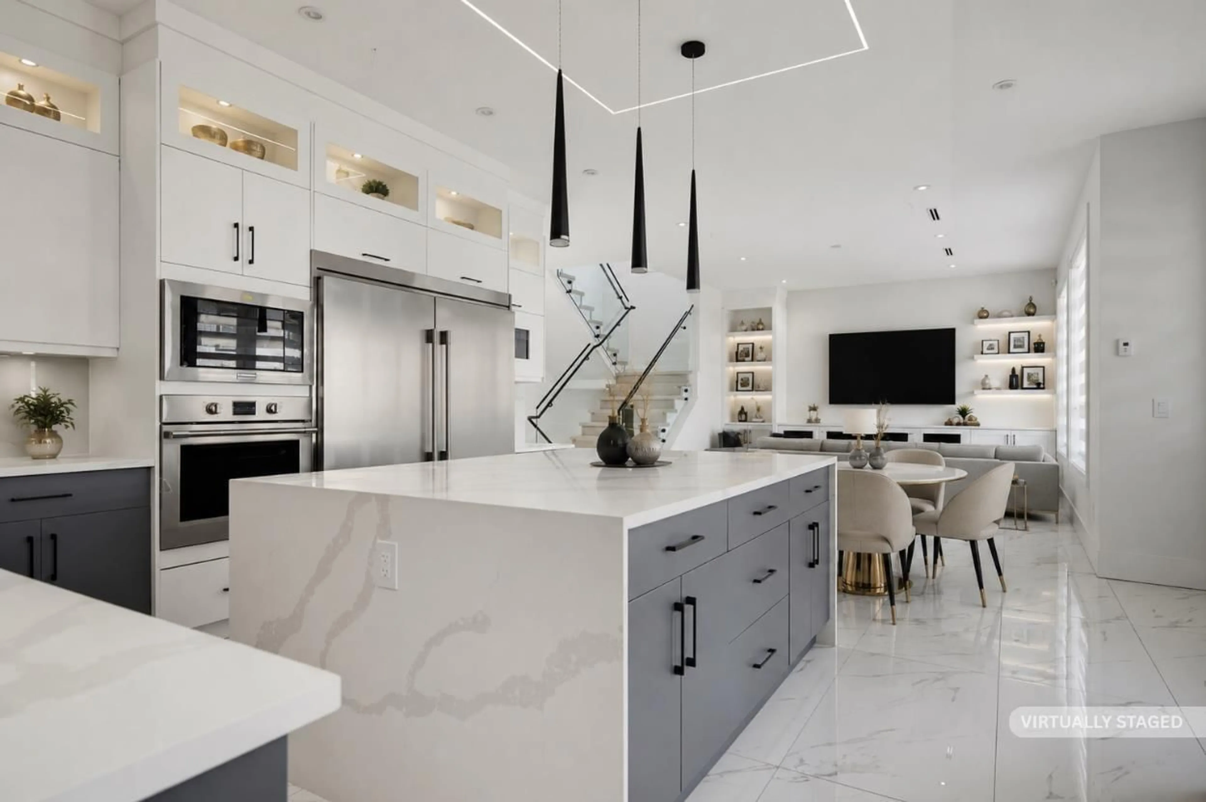 Contemporary kitchen, ceramic/tile floor for 20133 27 AVENUE, Langley British Columbia V2Z0B6