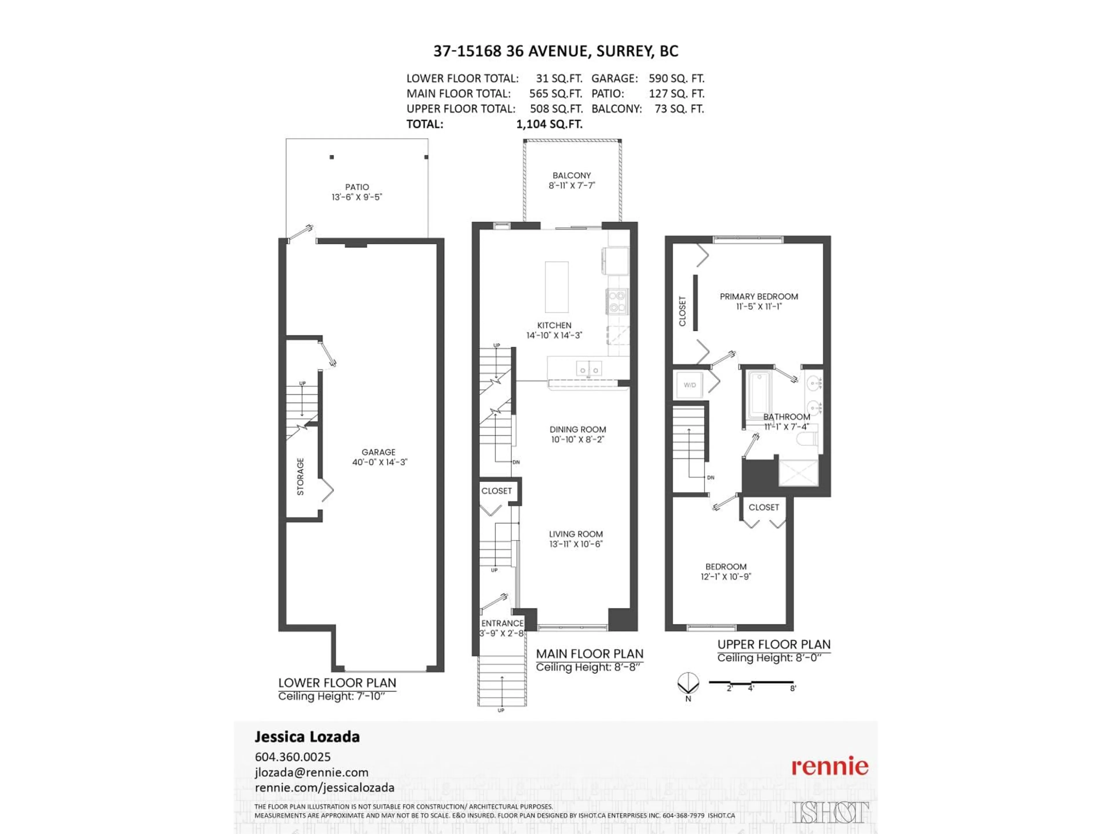 Floor plan for 37 - 15168 36 AVENUE, Surrey British Columbia V3Z0Z6