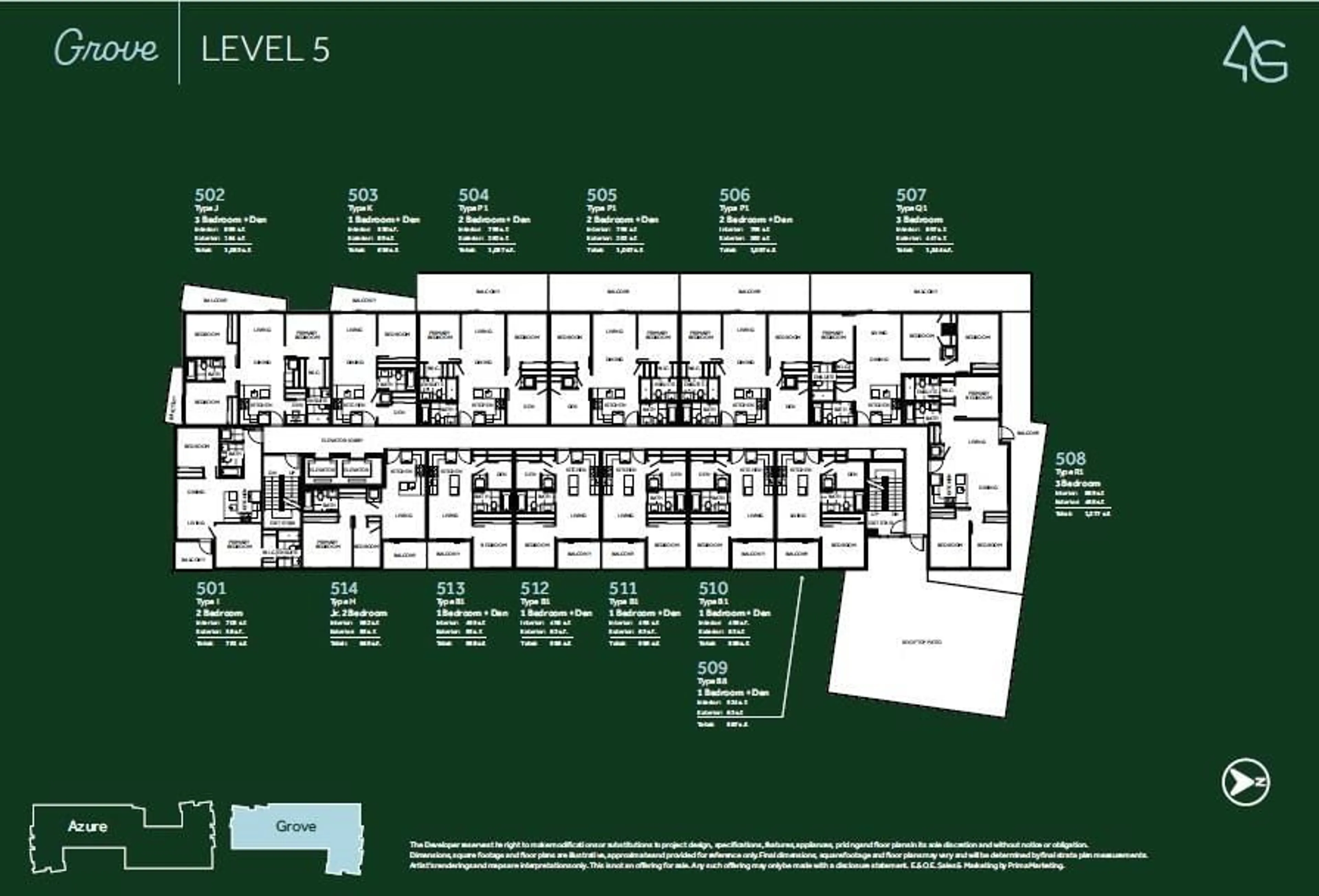 Floor plan for A505 - 20117 84 AVENUE, Langley British Columbia V2Y2B8
