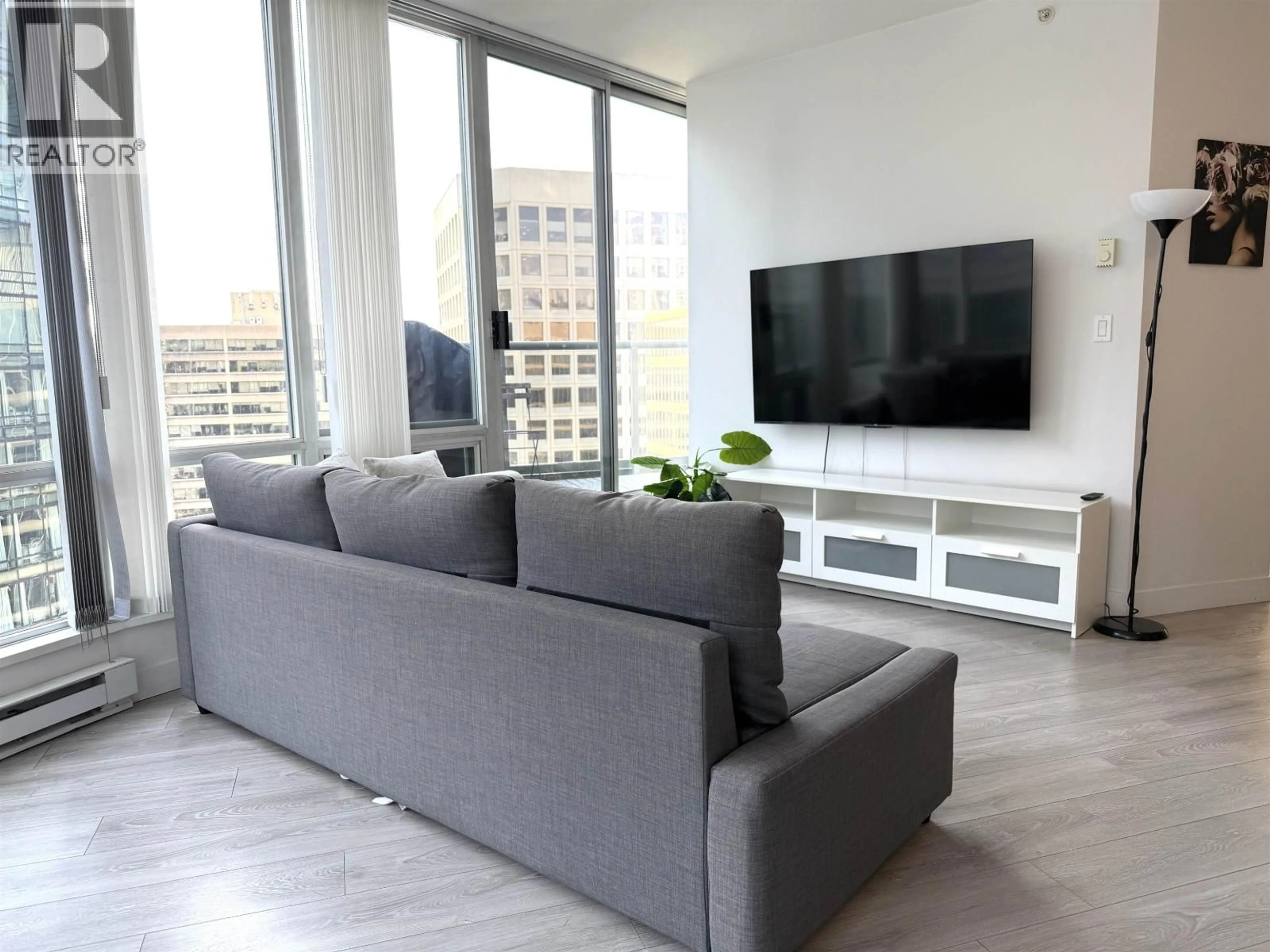 Living room with furniture, unknown for 2605 - 1166 MELVILLE STREET, Vancouver British Columbia V6E4P5
