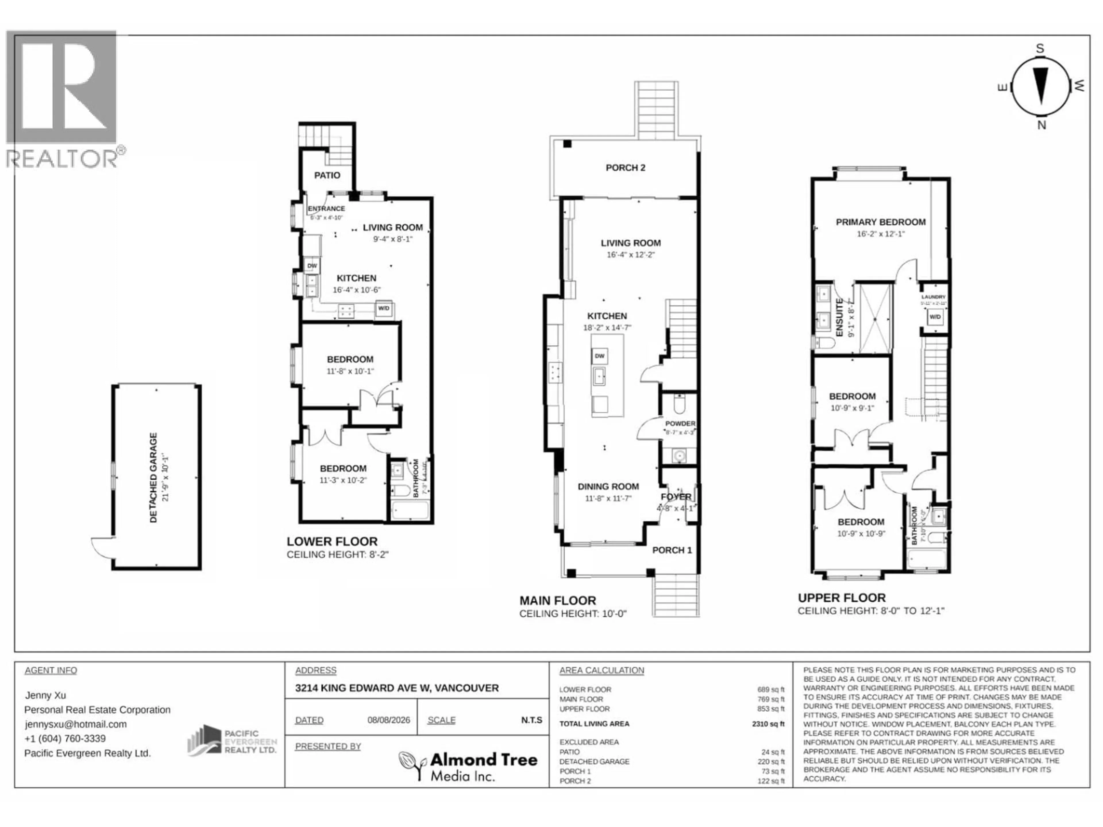 Floor plan for 3214 KING EDWARD AVENUE, Vancouver British Columbia V6L1V7