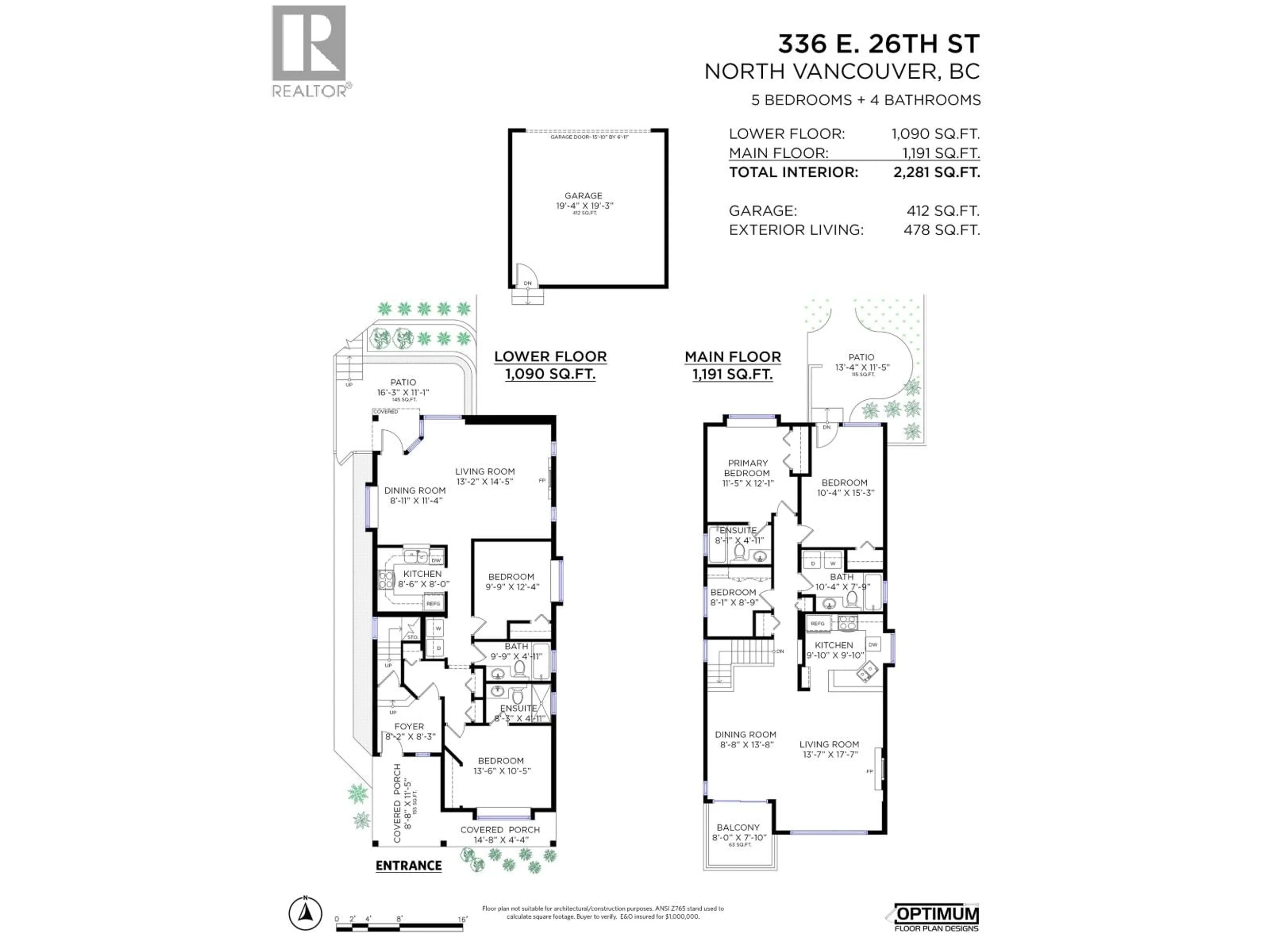Floor plan for 336 26TH STREET, North Vancouver British Columbia V7N1B1