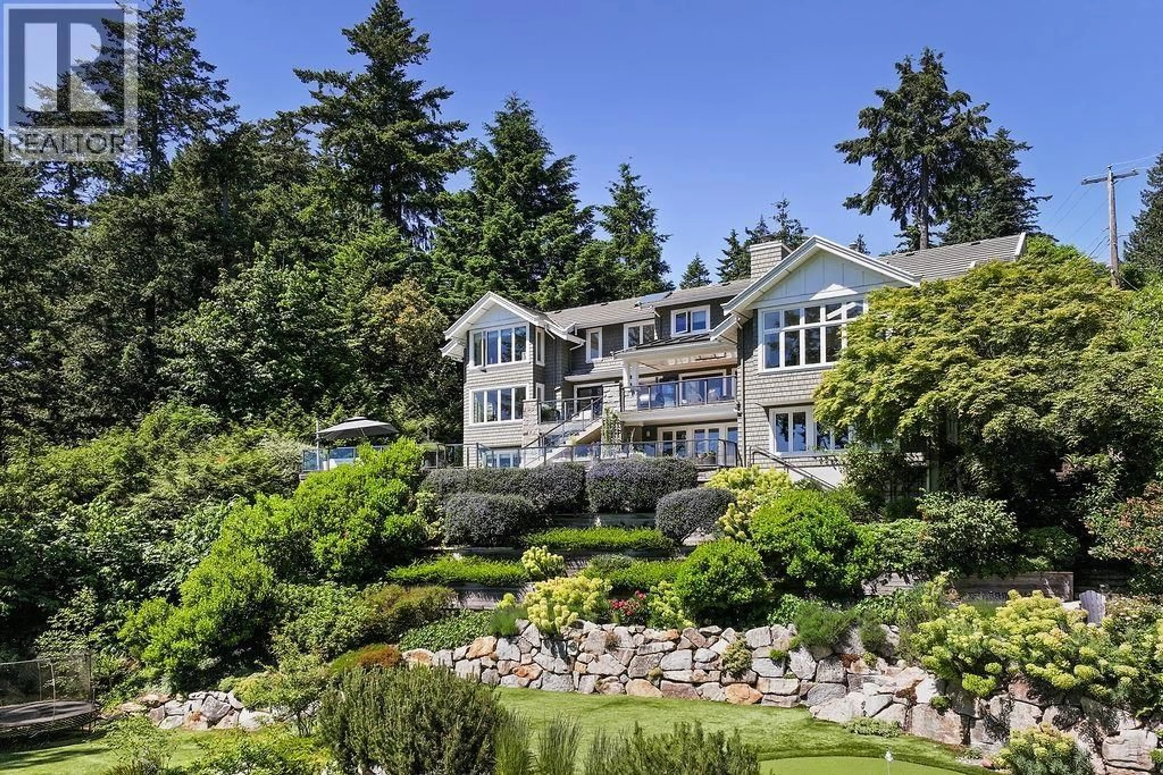 A pic from outside/outdoor area/front of a property/back of a property/a pic from drone, water/lake/river/ocean view for 6180 CANDIA PLACE, West Vancouver British Columbia V7W1Y1