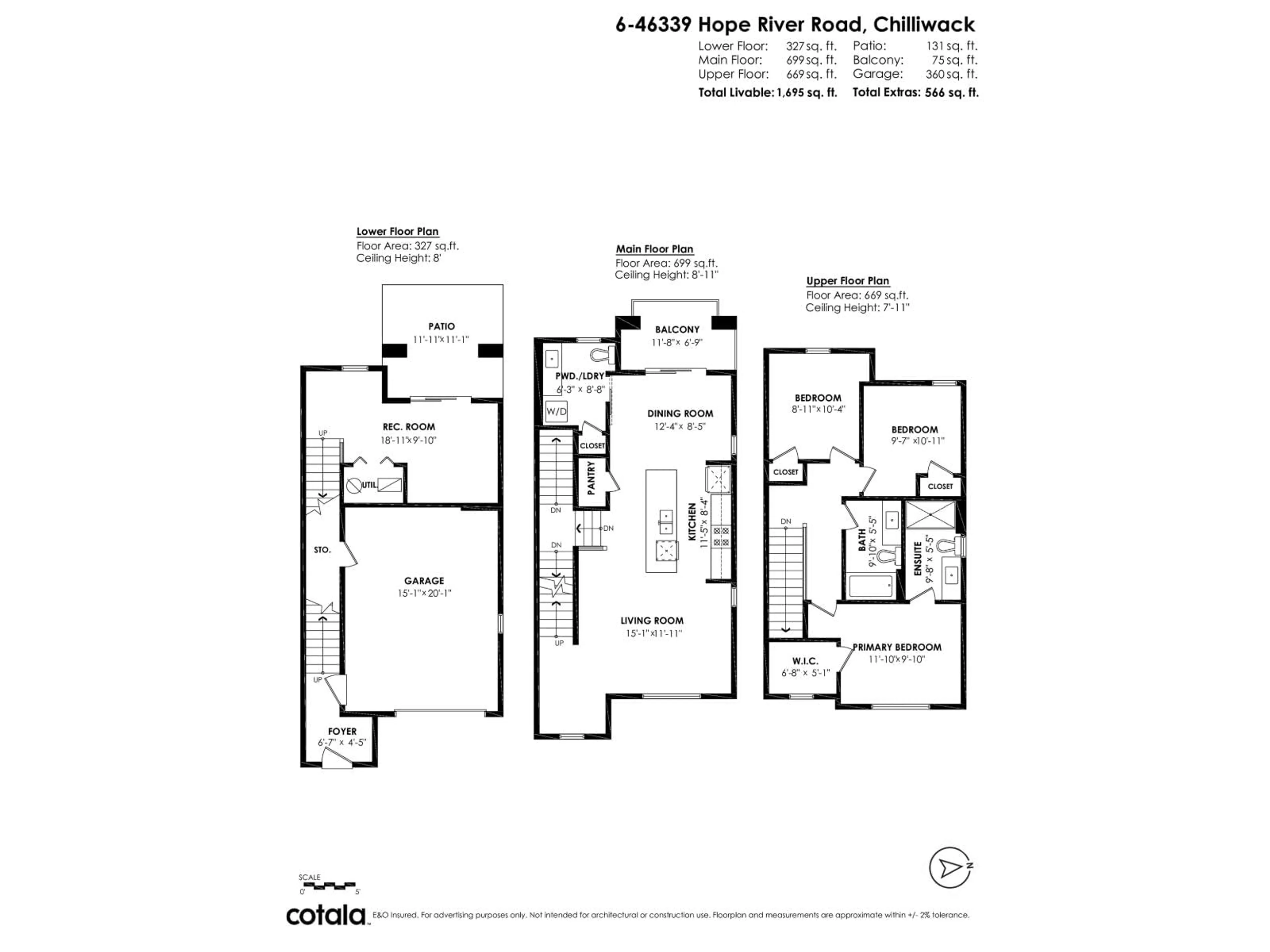 Floor plan for 6 - 46339 HOPE RIVER ROAD, Chilliwack British Columbia V2P0M5