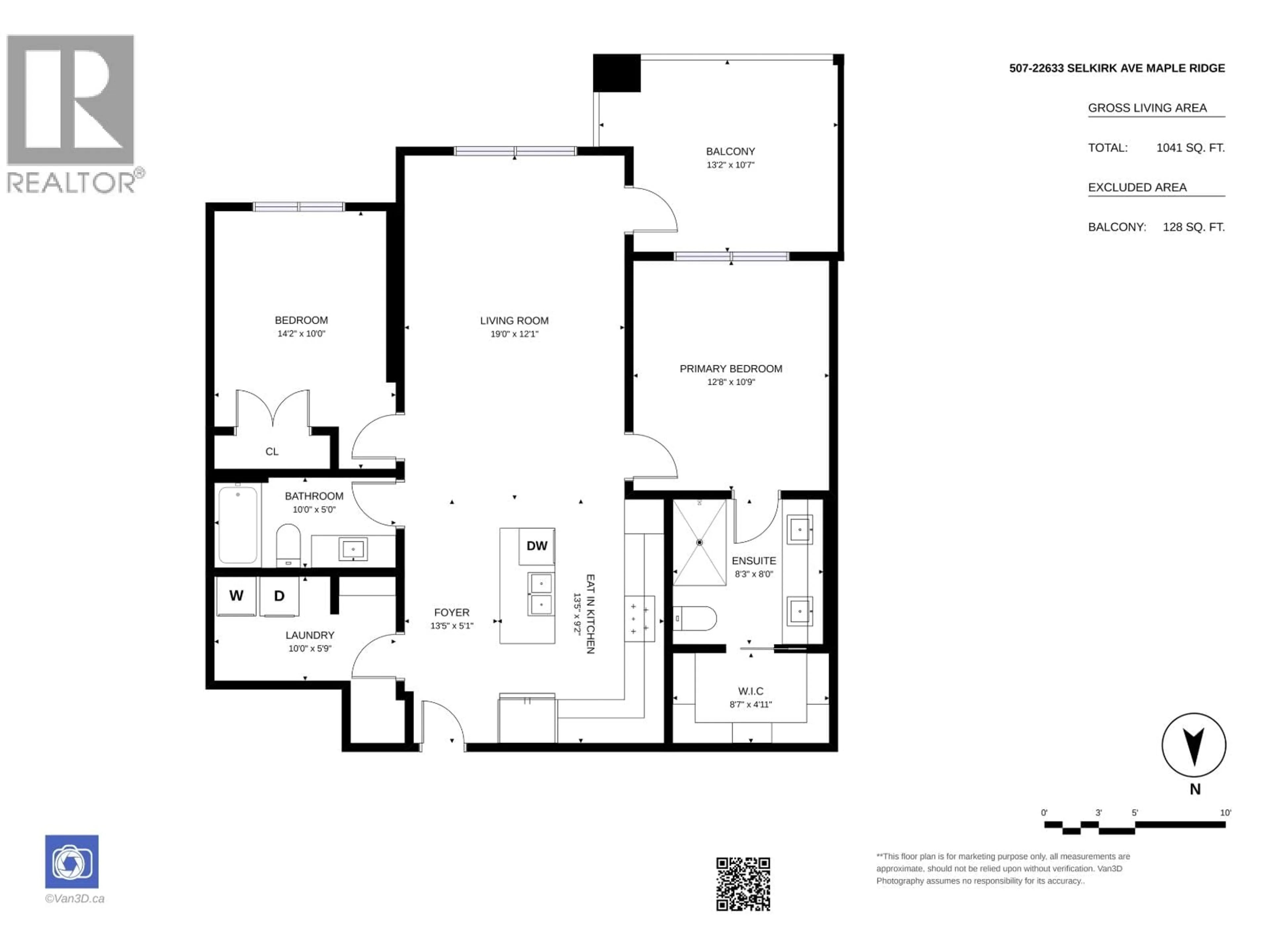 Floor plan for 507 - 22633 SELKIRK AVENUE, Maple Ridge British Columbia V2X1C7