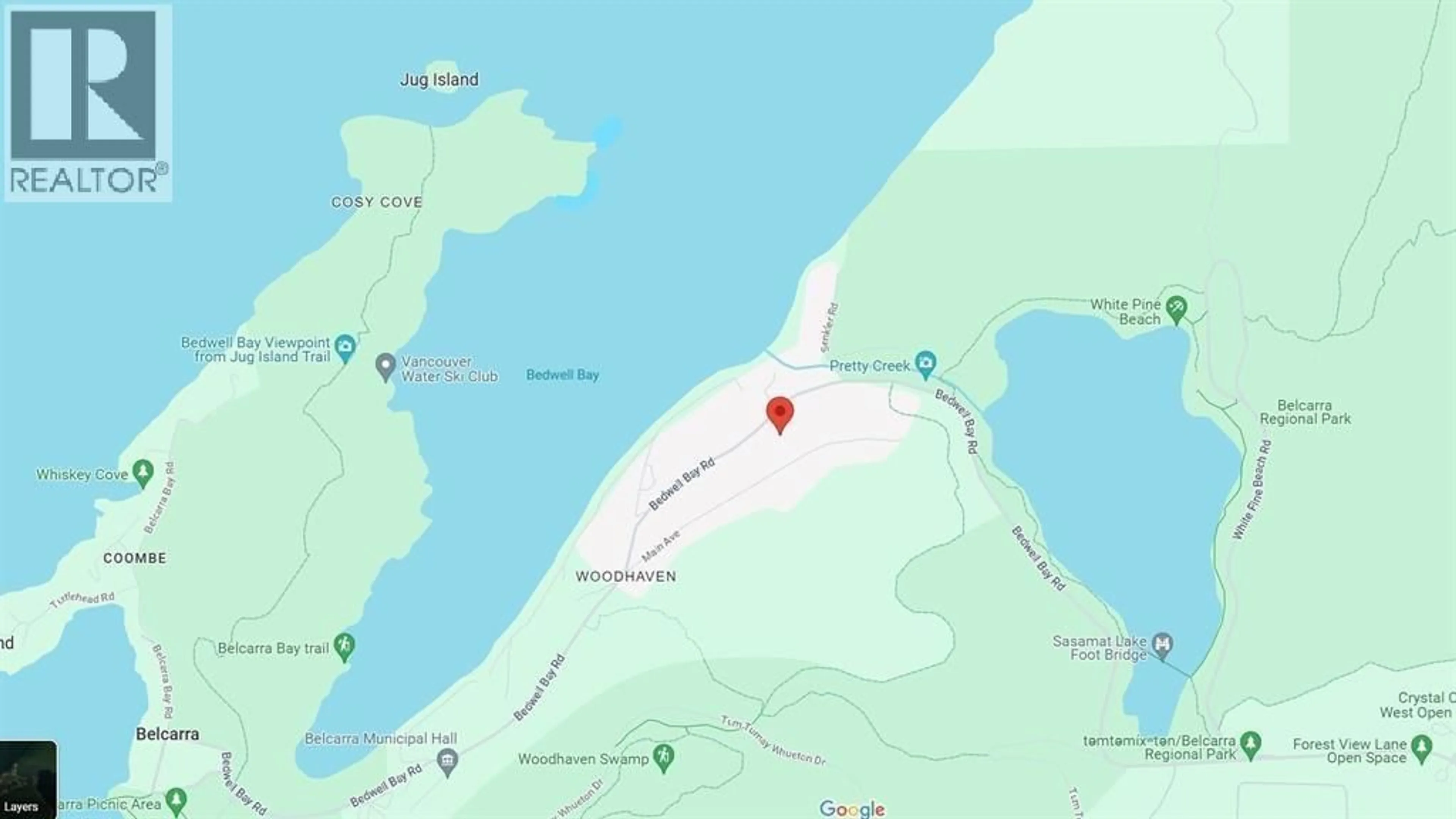 Picture of a map for 3450 BEDWELL BAY ROAD, Belcarra British Columbia V3H4S2