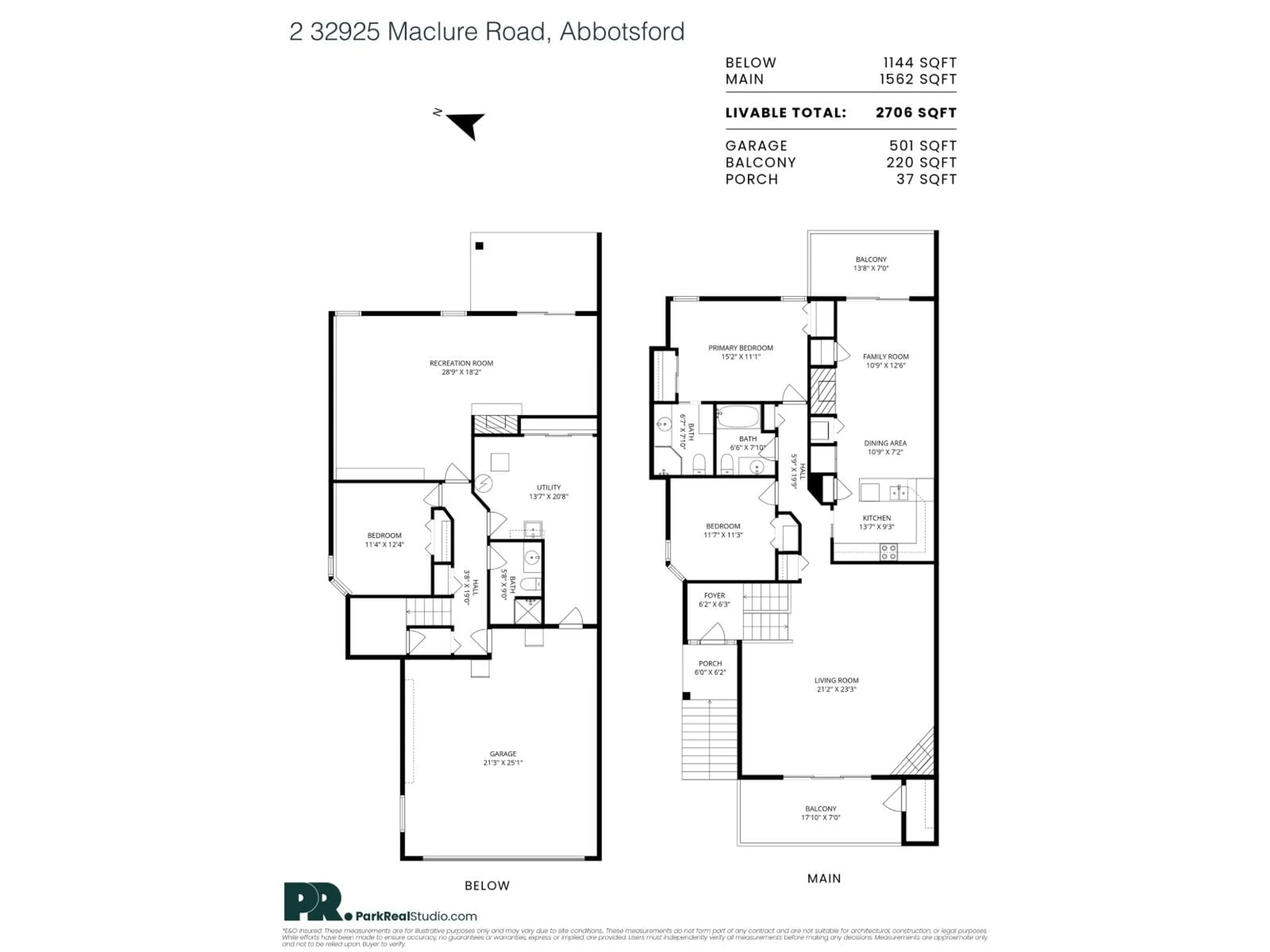 Floor plan for 2 - 32925 MACLURE ROAD, Abbotsford British Columbia V2S7V8