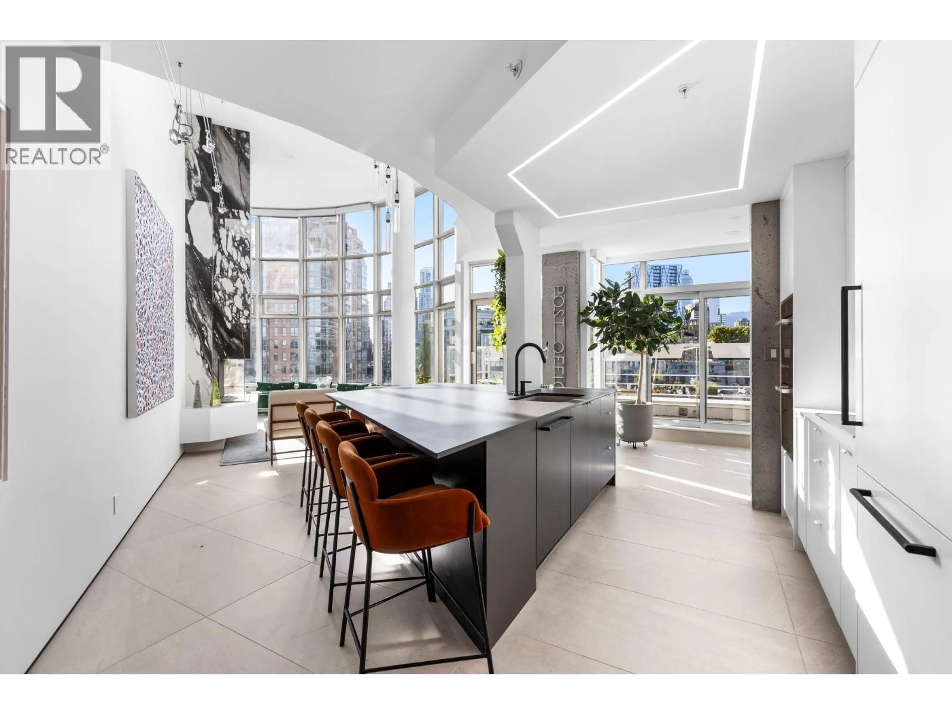 Contemporary kitchen, ceramic/tile floor for PH 1701 - 189 DAVIE STREET, Vancouver British Columbia V6Z2X9