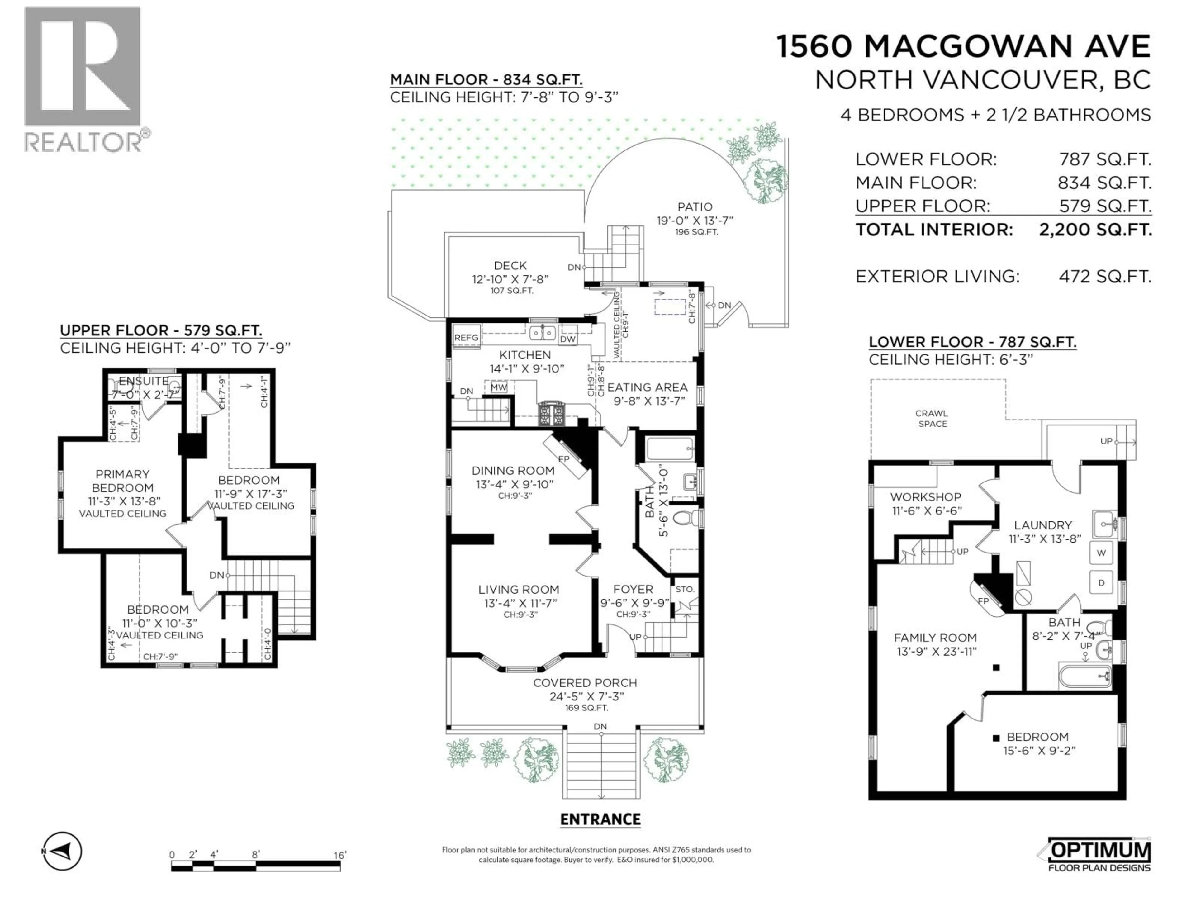 Floor plan for 1560 MACGOWAN AVENUE, North Vancouver British Columbia V7P2X2