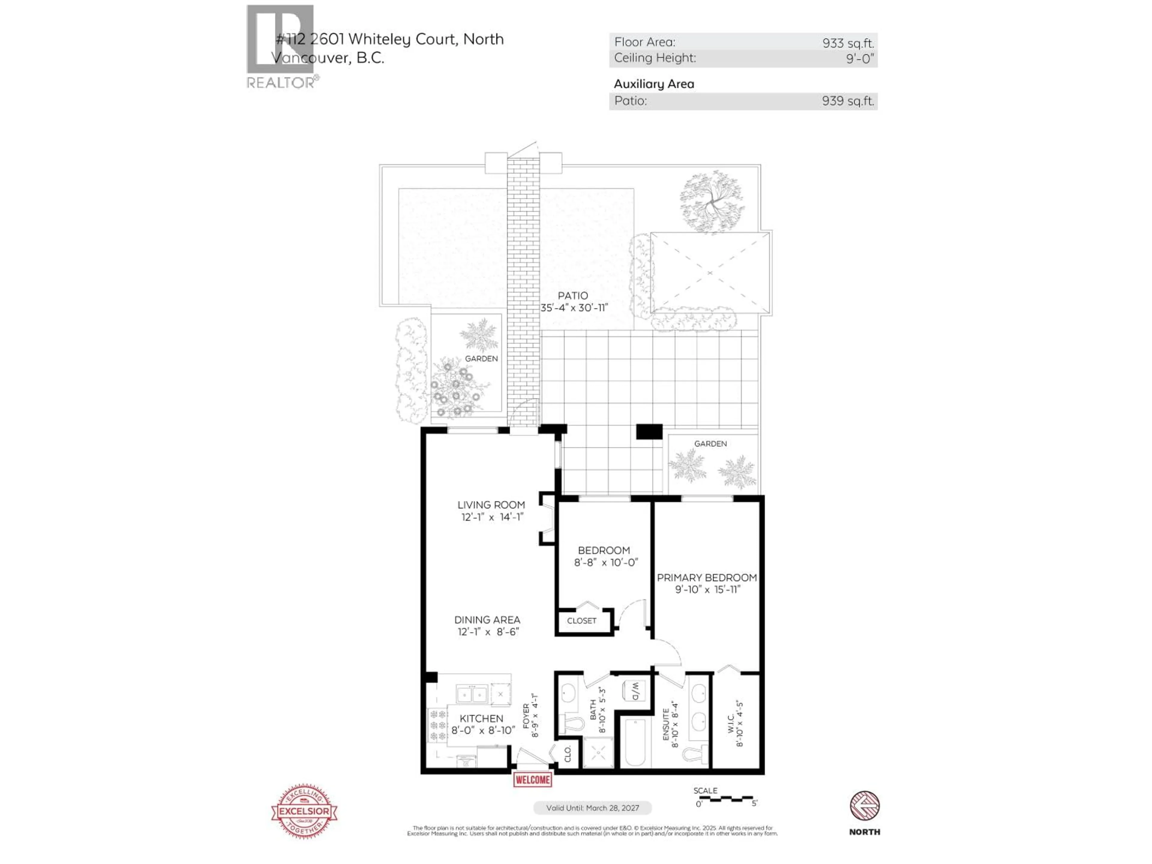 Floor plan for 112 - 2601 WHITELEY COURT, North Vancouver British Columbia V7J2R7
