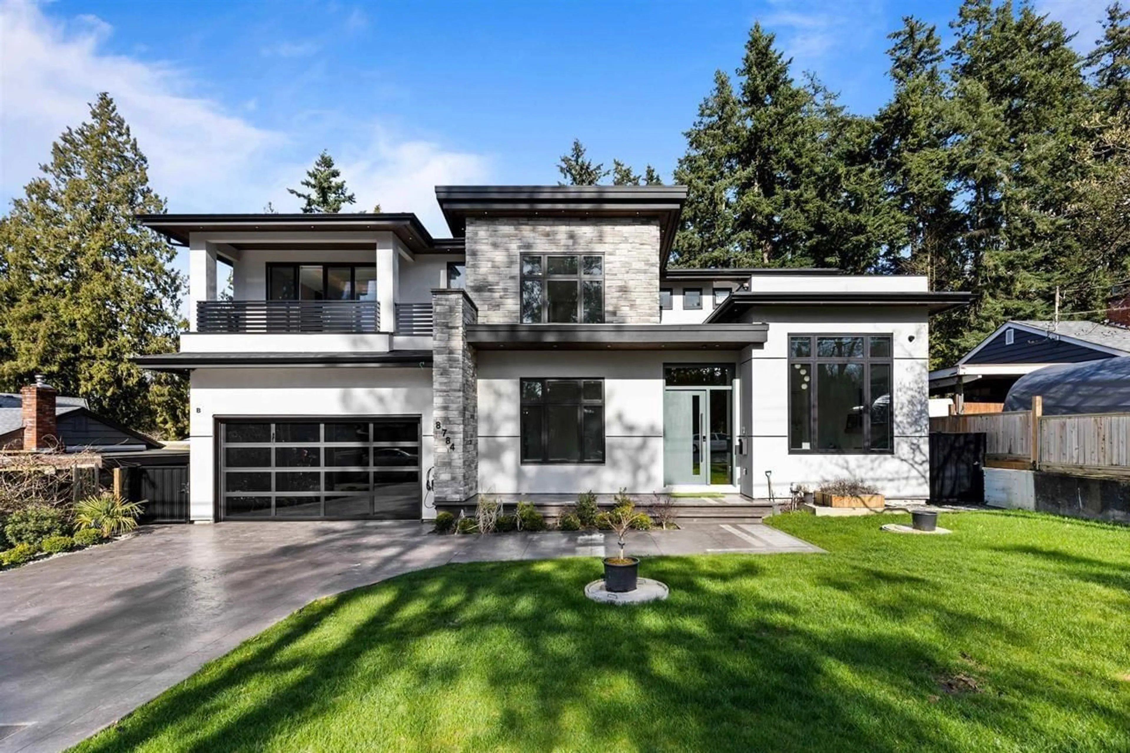 Home with brick exterior material, street for 8784 BROOKE ROAD, Delta British Columbia V4C4G4
