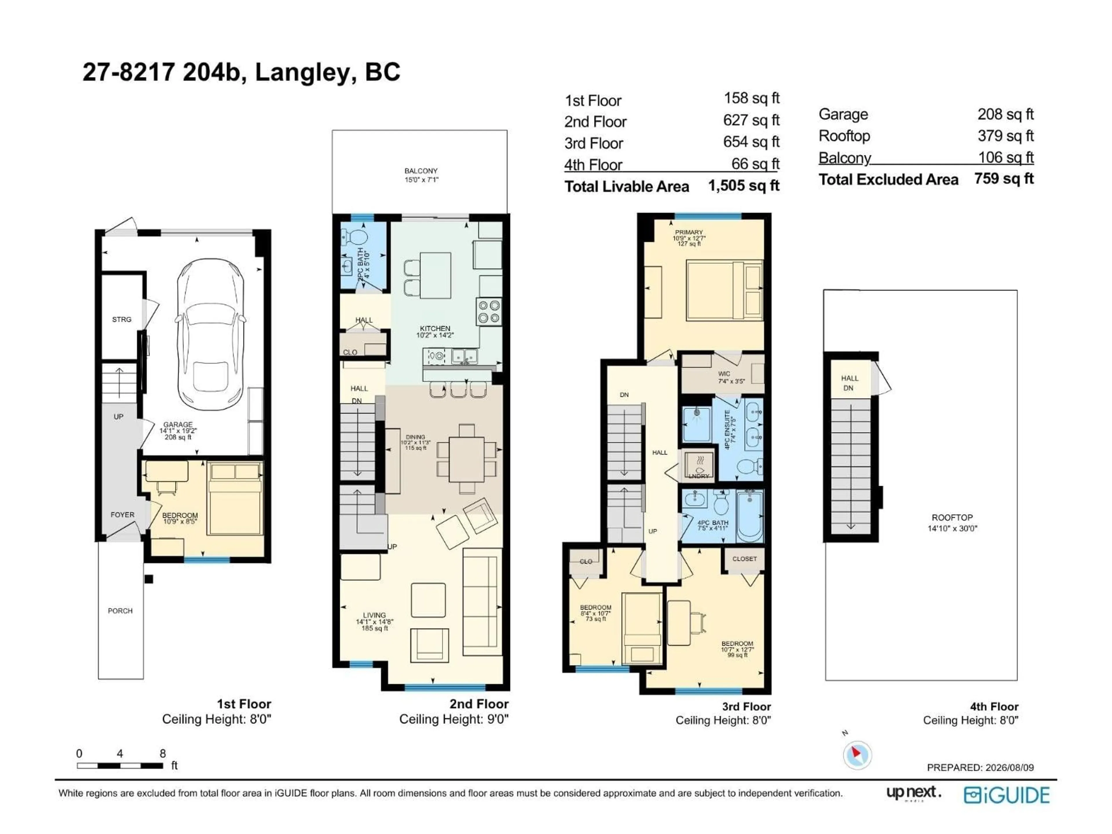 Floor plan for 27 - 8217 204B STREET, Langley British Columbia V2Y0V6