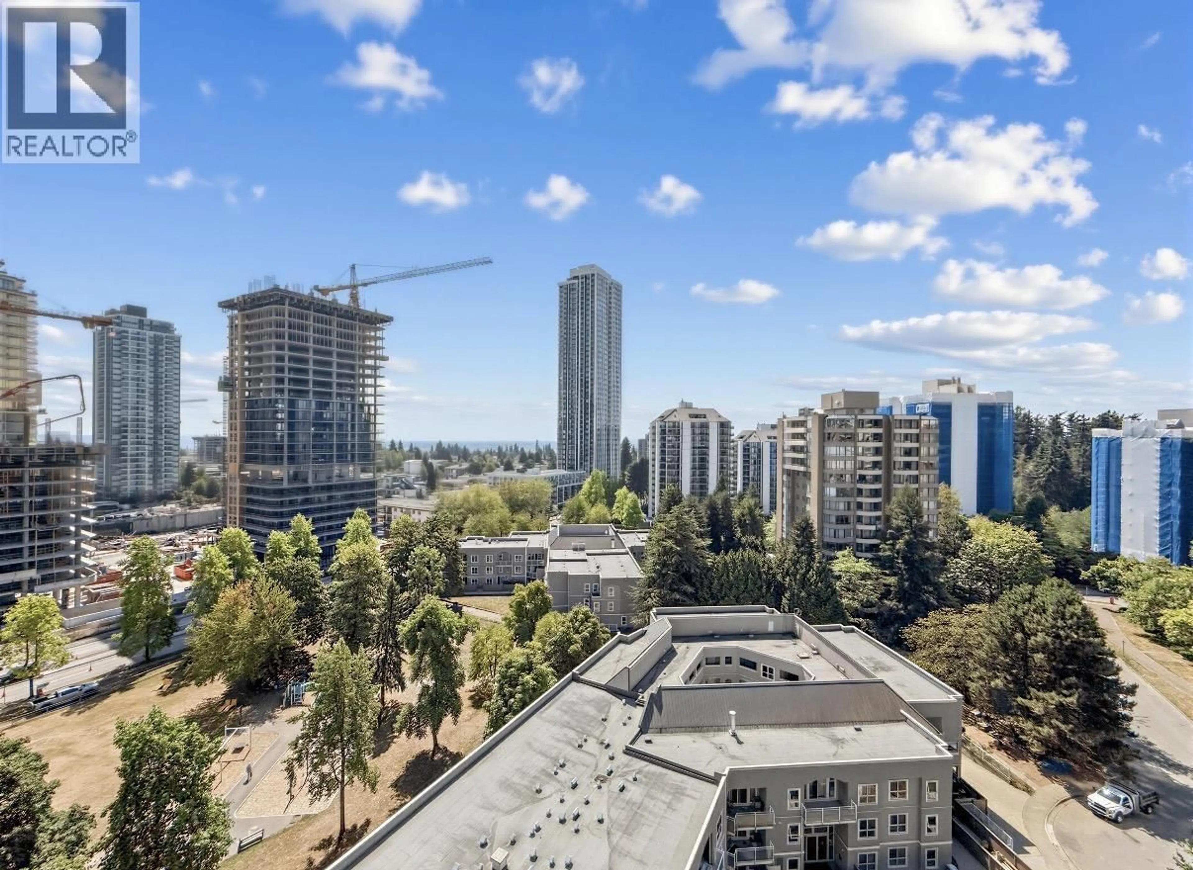 A pic from outside/outdoor area/front of a property/back of a property/a pic from drone, city buildings view from balcony for 1504 - 6152 KATHLEEN AVENUE, Burnaby British Columbia V5H4K8