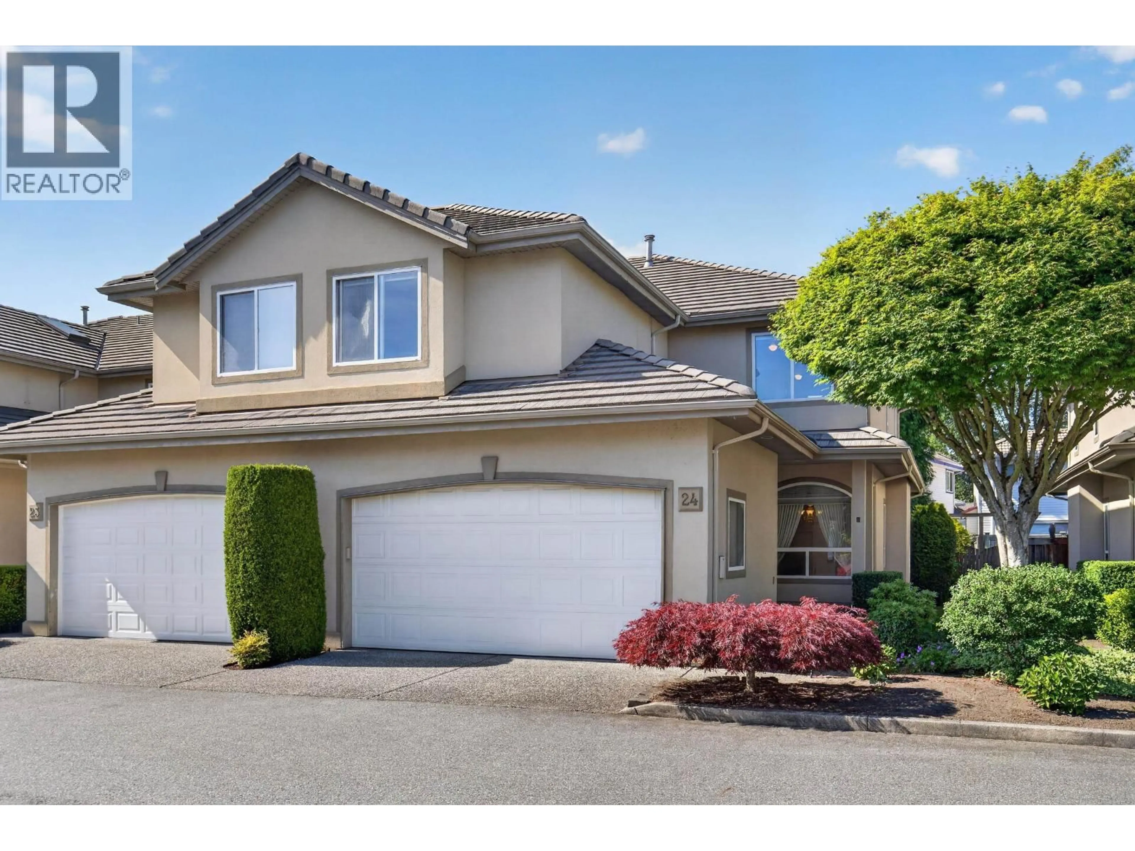 Home with vinyl exterior material, street for 24 - 998 RIVERSIDE DRIVE, Port Coquitlam British Columbia V3B7Y4